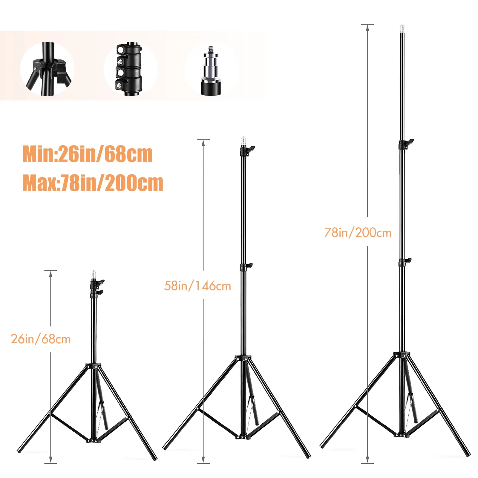 Andoer Professional Studio Photography Softbox LED Light Kit with 20*28 Inch Softbox * 2 + 3000K-6000K Bi-color Temperature 150W
