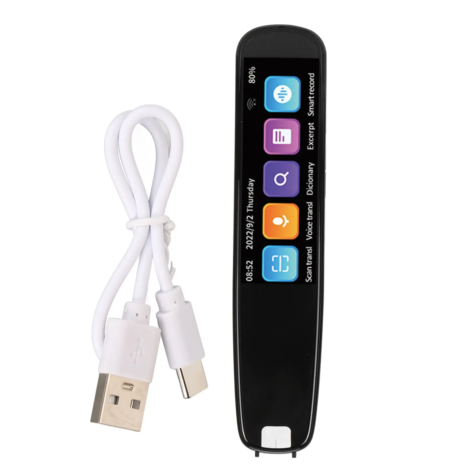 2.99in Scanning Translation Pen 2MP Smart HD WiFi 131 Language Translator Device Dictionary Pen for Language Learners Pen Reader