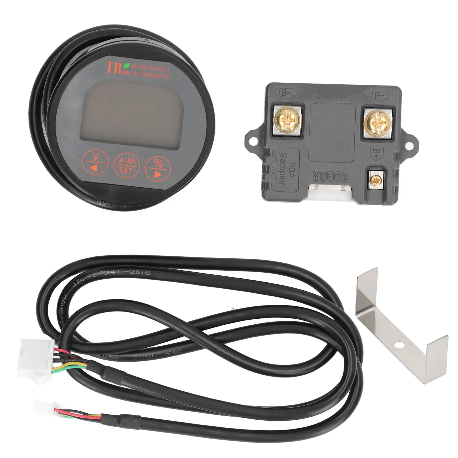 Battery Current Meter Battery Meter Current Voltage Tester Capacity Monitor Waterproof 8‑120V 0‑75A for Safety Battery Meter
