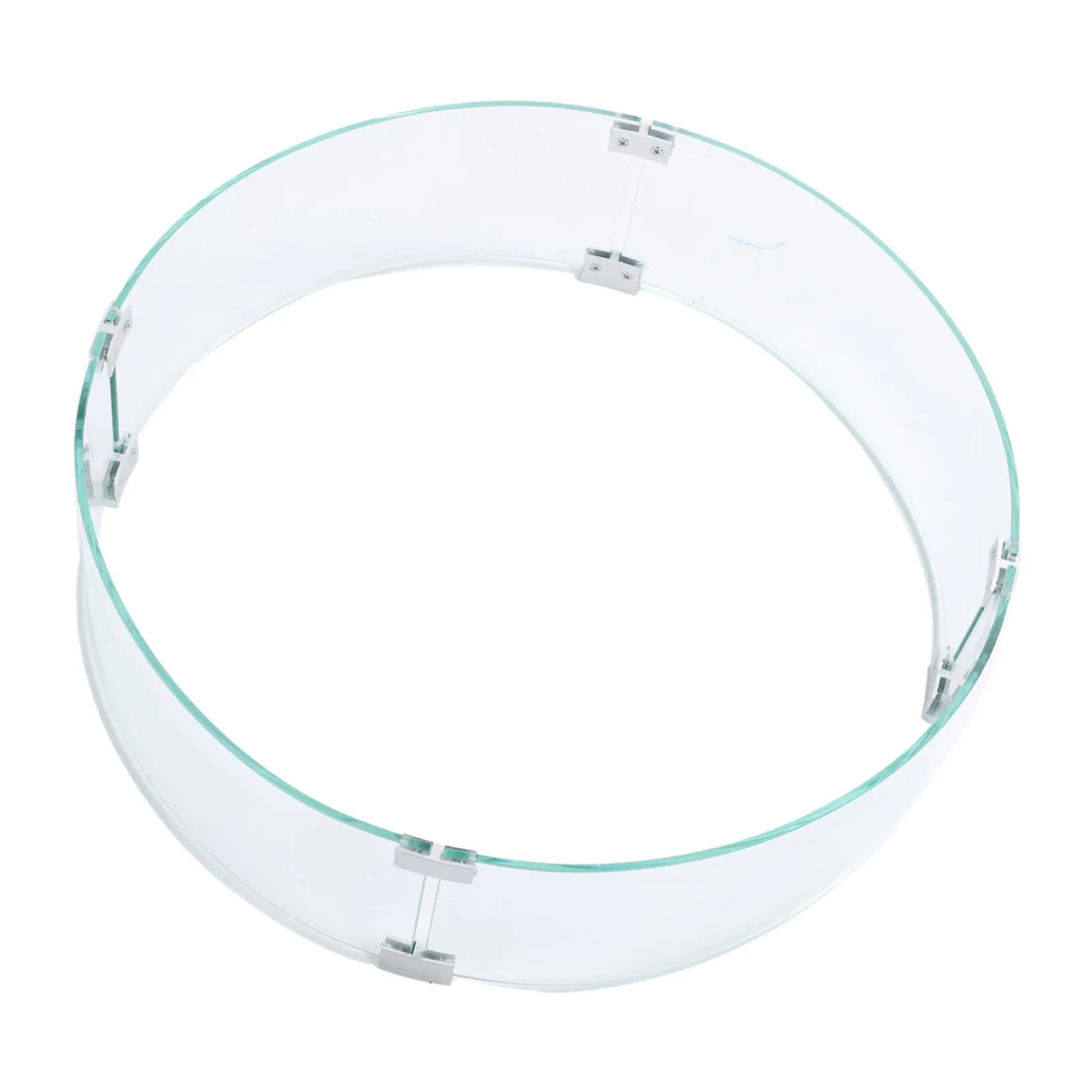 Round Glass Wind Guard Round Fire Pit Wind Guard Tempered Glass Windscreen Clear Flame  650mm Diameter 6mm Thickness