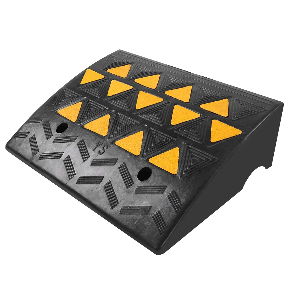 2pcs Heavy Duty Rubber Curb Ramps Driveway Threshold Ramp for Car Vehicle Motorbike Wheelchair