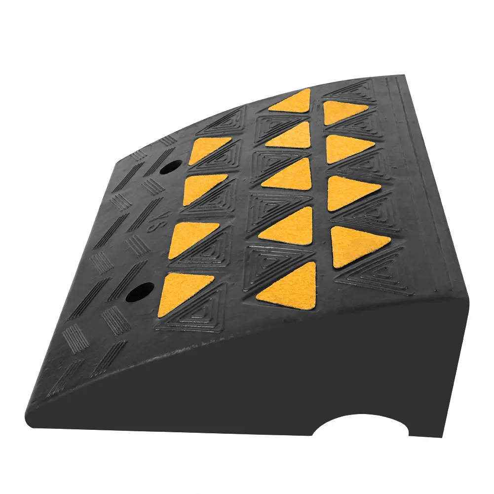 2pcs Heavy Duty Rubber Curb Ramps Driveway Threshold Ramp for Car Vehicle Motorbike Wheelchair