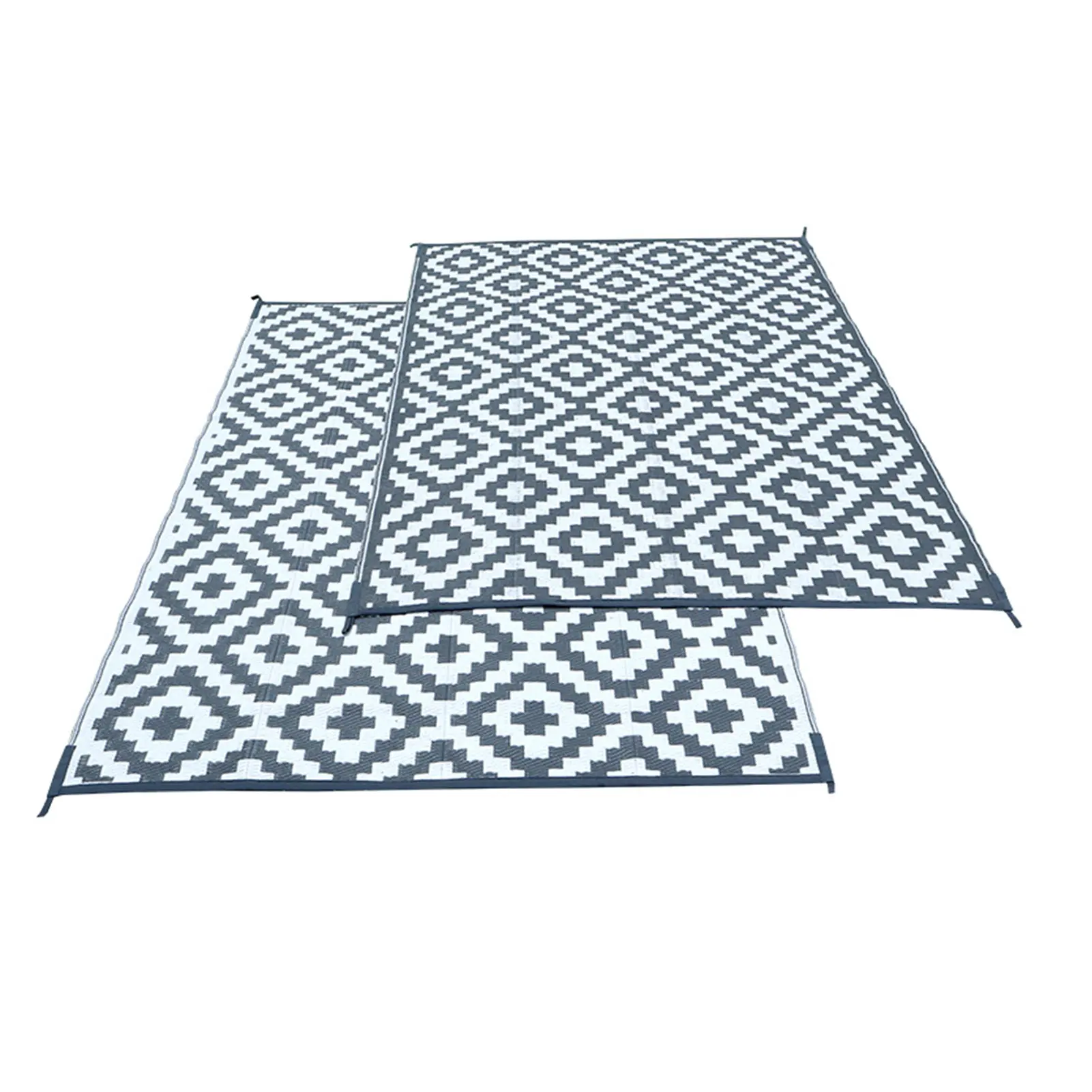 Beach Mat Beach Mat Portable Folding Plastic Beach Mat for Outdoor Picnic Camping Gray White Folding Beach Mat Woven Plastic Mat