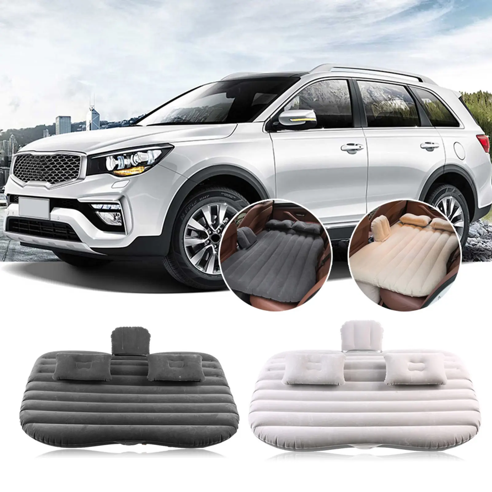 Back Seat Mattres Camping Airbed Car Inflatable Bed Back Seat Mattress Airbed for Rest Sleep Travel Camping Car Inflatable Bed