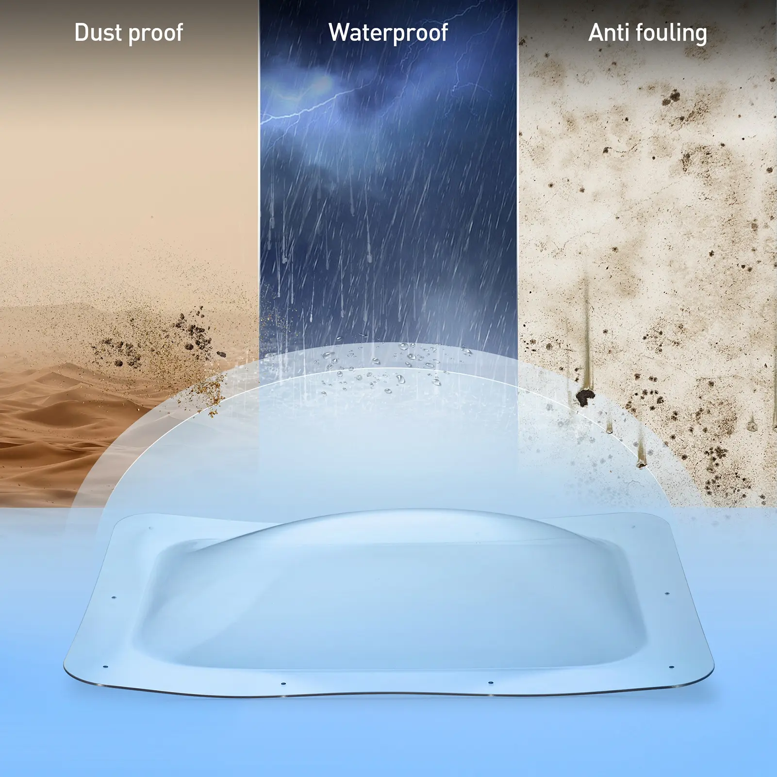 A C Roof Vent Exterior Dome E D B