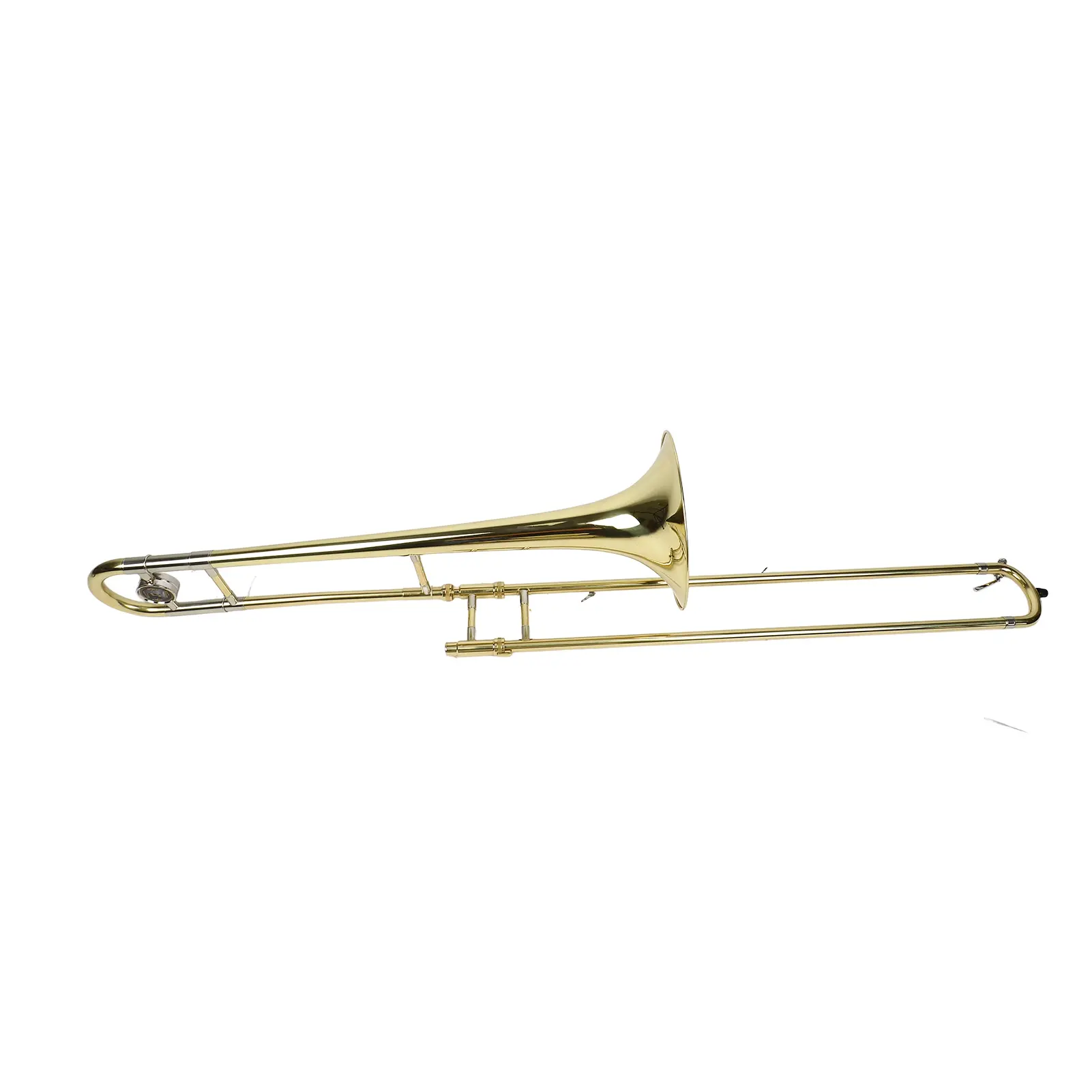 Brass Gold Lacquer Silver Trumpet Alto Trombone Brass Bb Tone B Flat Wind Instrument with Cupronickel Mouthpiece
