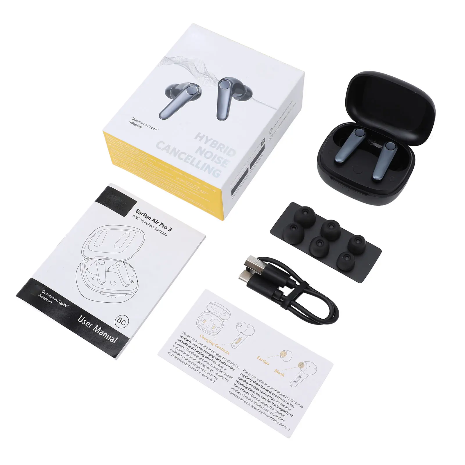 Wireless Earbuds Bluetooth 5.3 Noise Cancelling 6 Mics IPX5 Water Resistant 45H Long Playtime Earphones Bluetooth Earphones