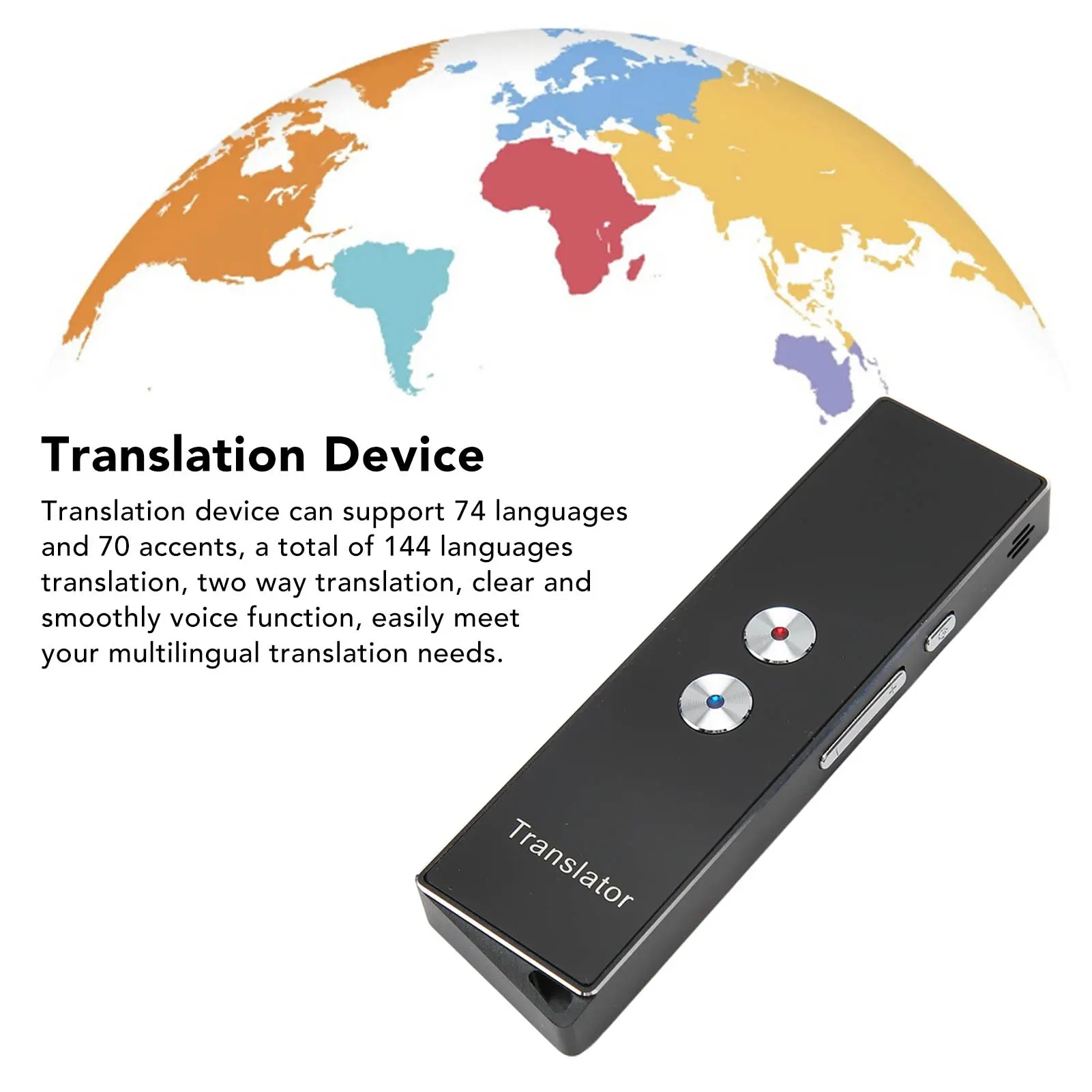 Smart Voice Translator Language Translator Device Portable Low Power Dissipation Real Time for Practise Pronunciation for Work