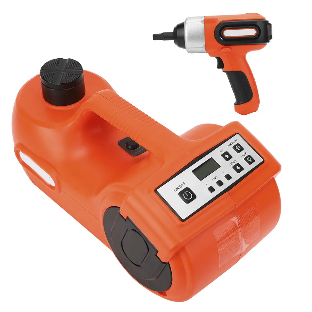 Car Jack DC12V 5T 3‑in‑1 Car Electric Floor Jack Hydraulic Lifting Set for Tire Change Replacement Electric Tire Lifting