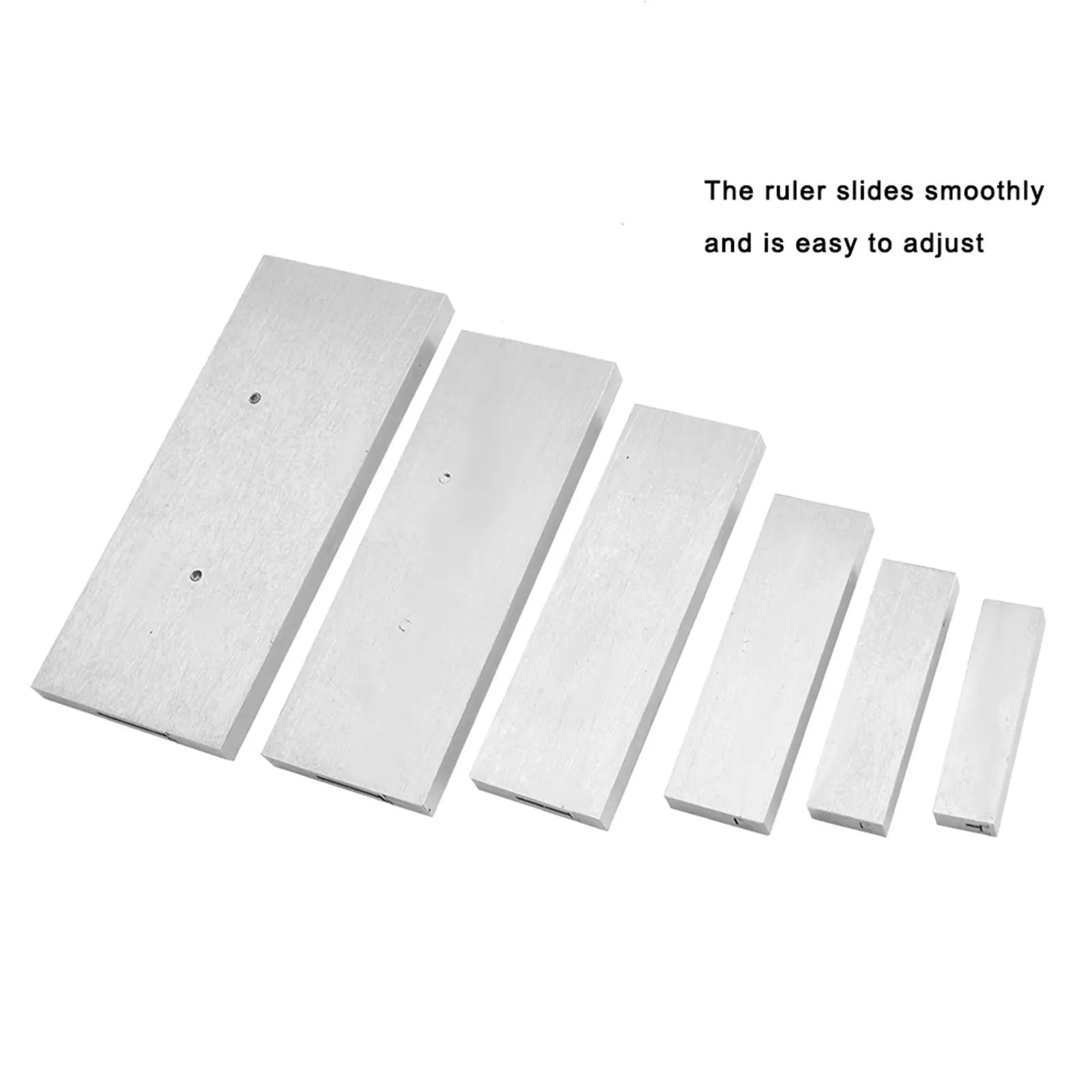 6 Pcs Steel Adjustable Parallel Block Set 3/8~2-1/4in Adjustment Range for Accurate Measurement