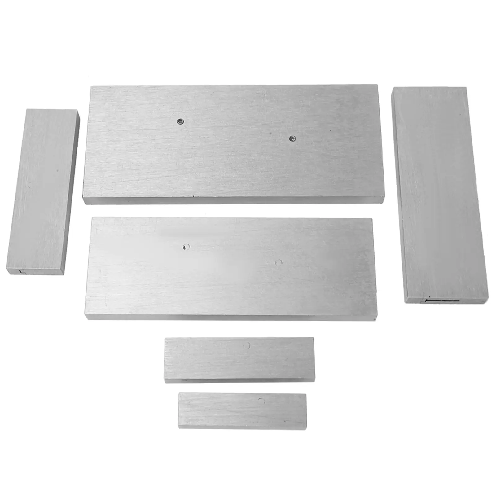 6 Pcs Steel Adjustable Parallel Block Set 3/8~2-1/4in Adjustment Range for Accurate Measurement