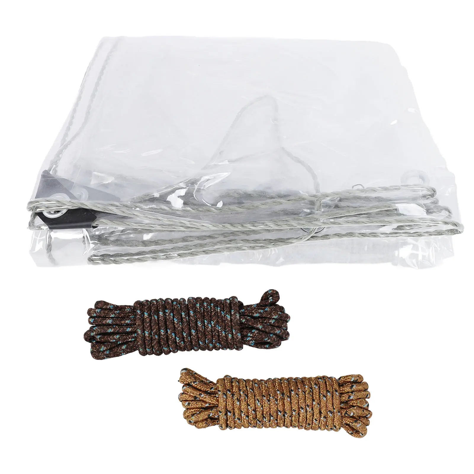 PVC Tarp Transparent Tarpaulin 3x5m Garden Rainproof Clear Plant Cover Cloth for Outdoor