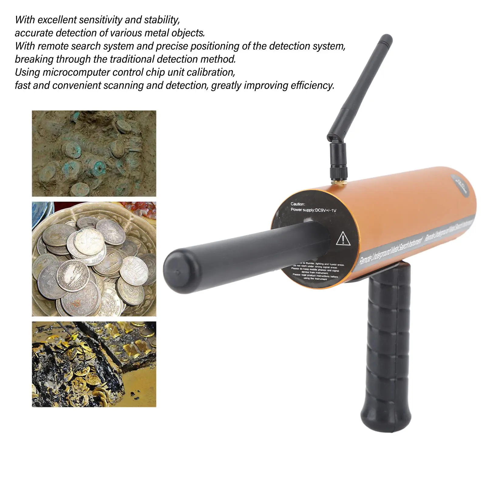 AKS Metal Detector 1000M 15M Inspection Depth Underground Metal Scanner for Gold Silver Copper Metal Detector Metal Locator