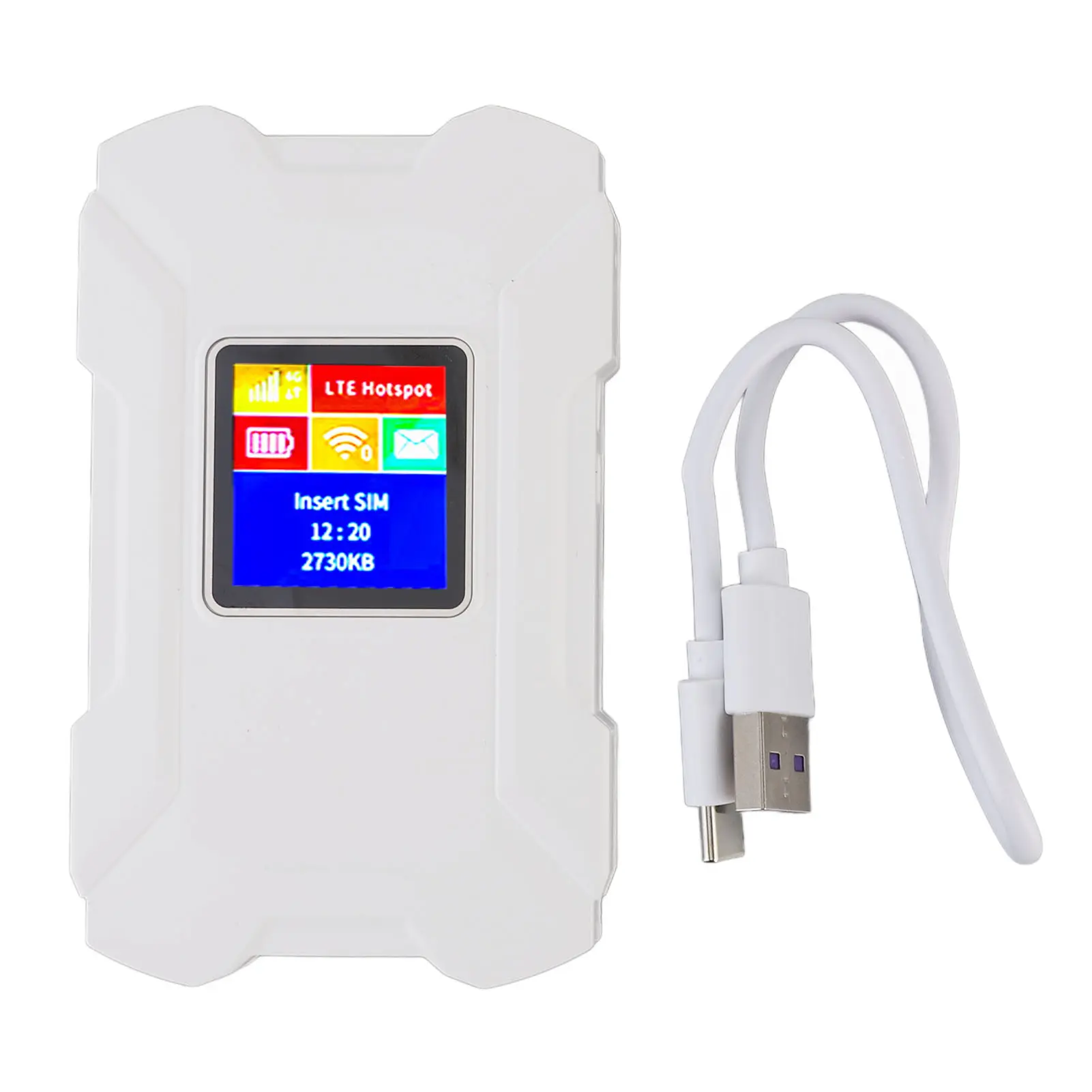 Portable Mobile Hotspot 1.44in Color Screen 4G LTE Portable Router Compact Support Up To 32 Users with SIM Card Slot for Office
