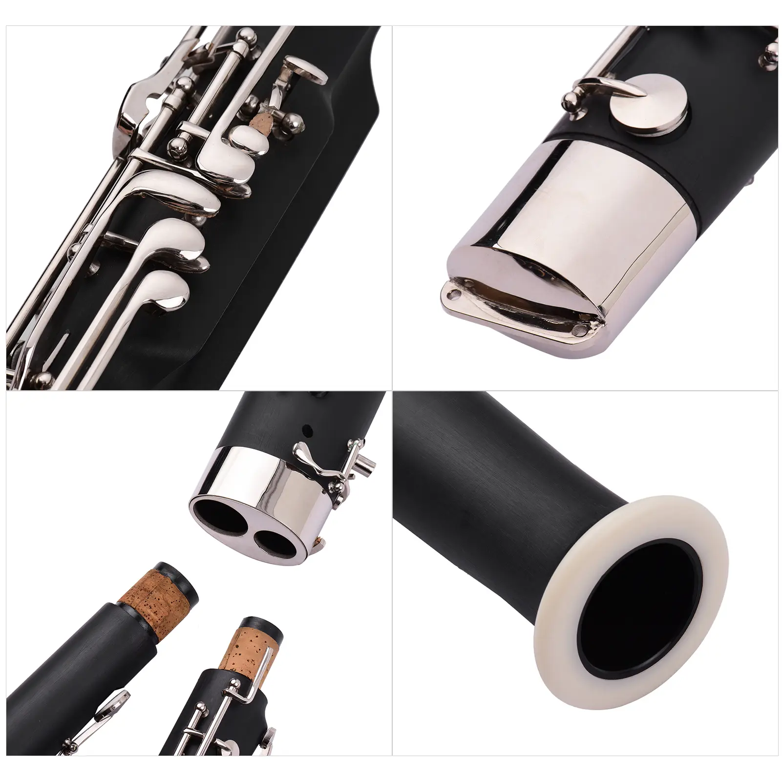 C Key Professional Bassoon Woodwind Instrument Synthetic Wood Body Cupronickel Silver-plated & Nickel-Plated Keys with Reed Glov