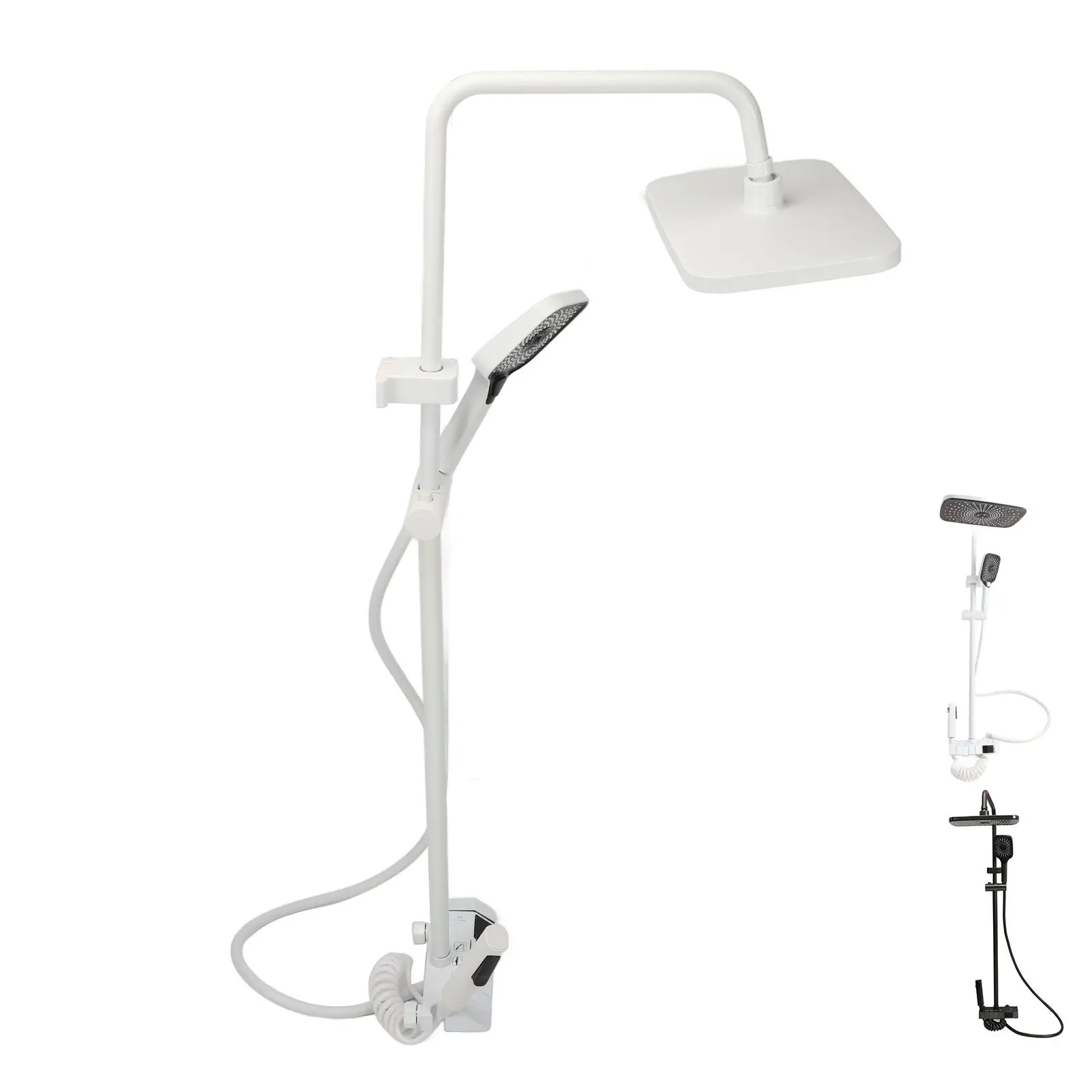 Bathroom Shower  Set NPT 1/2 Push Button Comfortable Rainfall Shower  With Handheld Sprayer Combo Bathroom Shower System