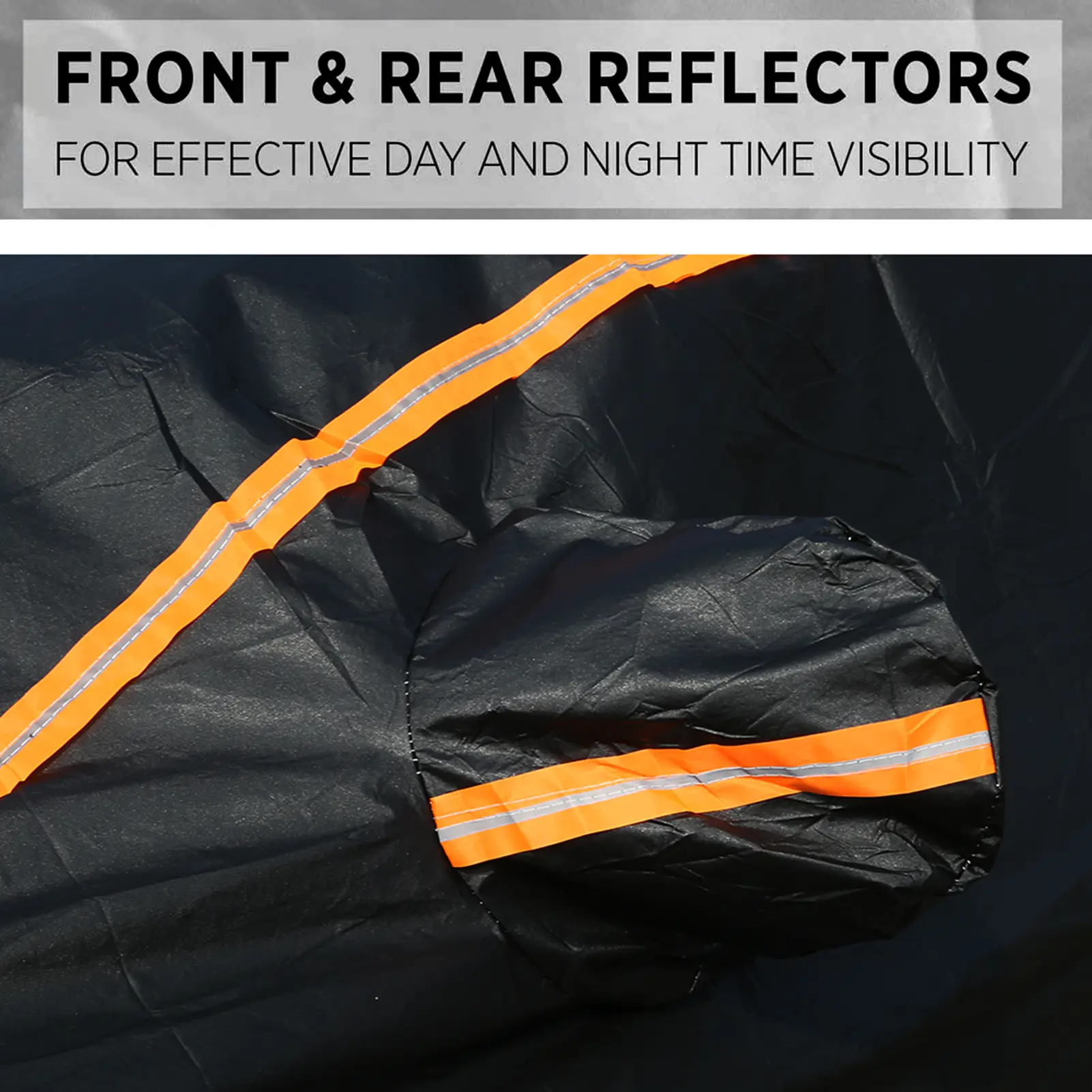 Car Cover Full Exterior Covers with Reflective Strip Waterproof Outdoor Protection UV Snow Rain Wind Dust All Weather for SUV 19
