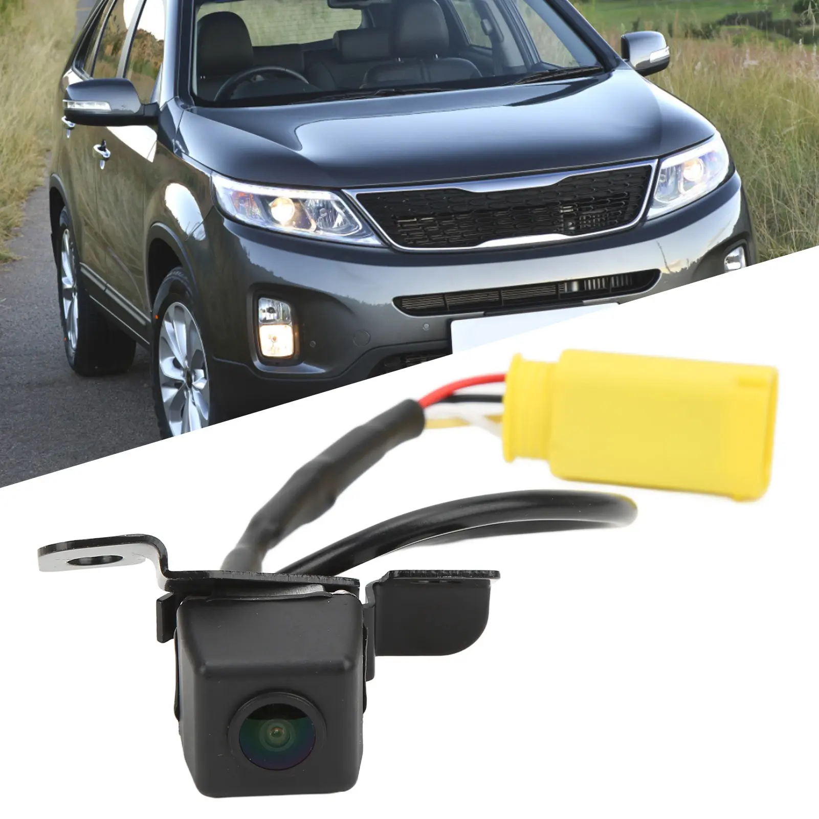 Backup Camera Waterproof Backup Cam Rear Park Assist Camera 957602P202 Replacement for   2009‑2013 Rear View Camera