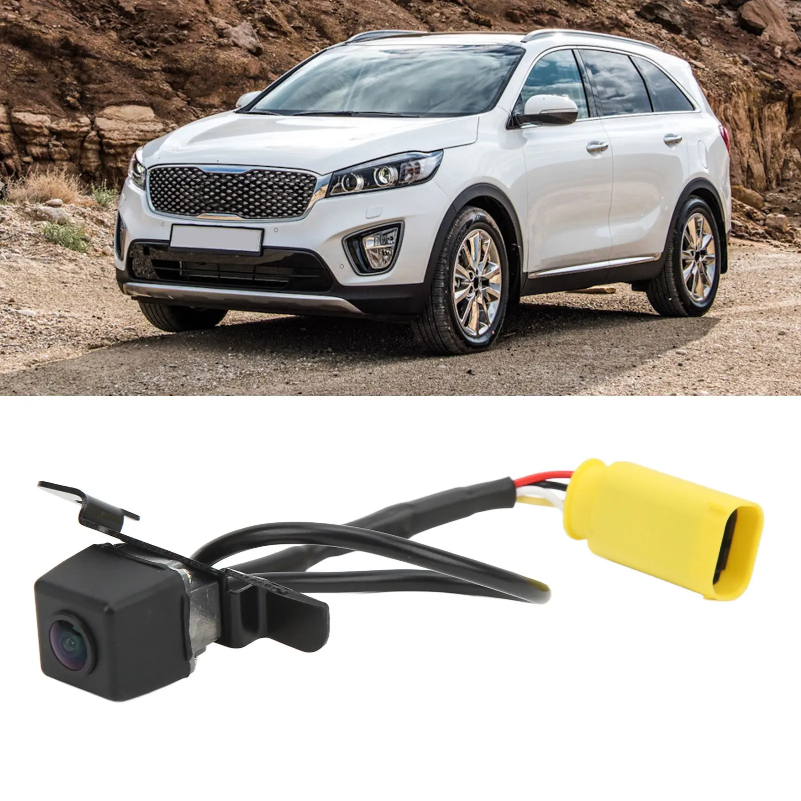 Backup Camera Waterproof Backup Cam Rear Park Assist Camera 957602P202 Replacement for   2009‑2013 Rear View Camera