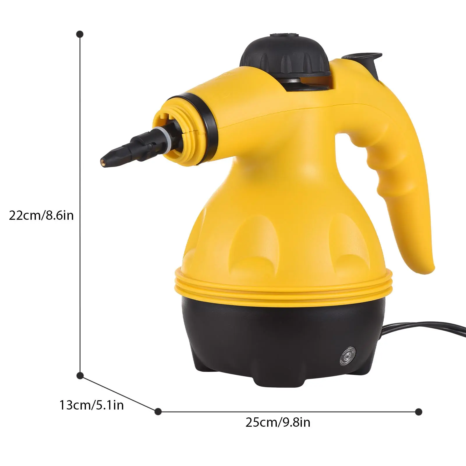 Multi Purpose Pressurized Handheld Steam Cleaner Hard Surface Steam Cleaner for Curtains Car Seats Floor Window Cleaning
