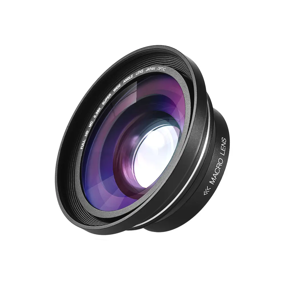 cases Digital Video Camera Wide Angle Lens 0.39X 37mm Interface HD Professional Camera Wide Angle Lens for D4993 Zoom Lens
