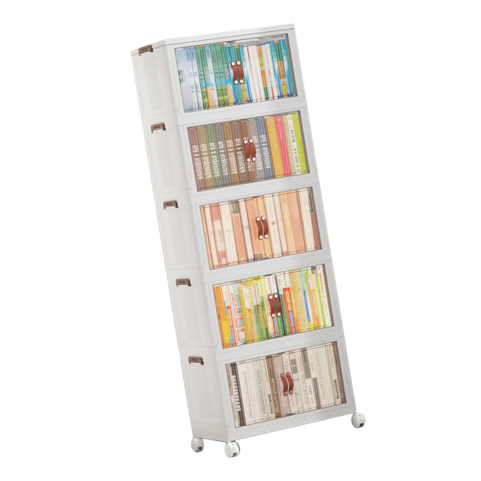 Folding Storage Cabinet Space Saving Organizer Multifunctional Plastic Baby Wardrobe Storage Cabinet Living Room Baby Wardrobe