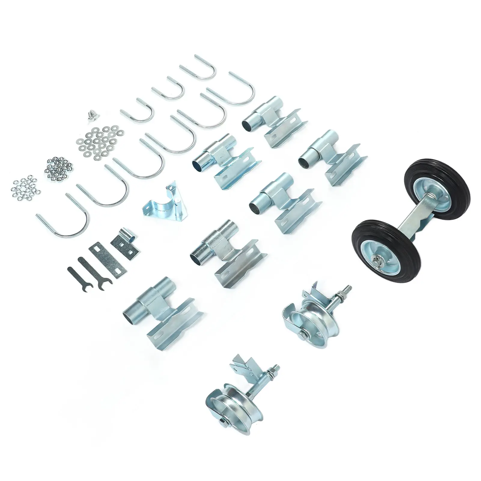 Fence Rolling Gate Rolling Chain Link Gate Wheel Kit Yard Gate Wheel Rut Runner Set for Farm Grass Land Gate Wheel Rut Runner