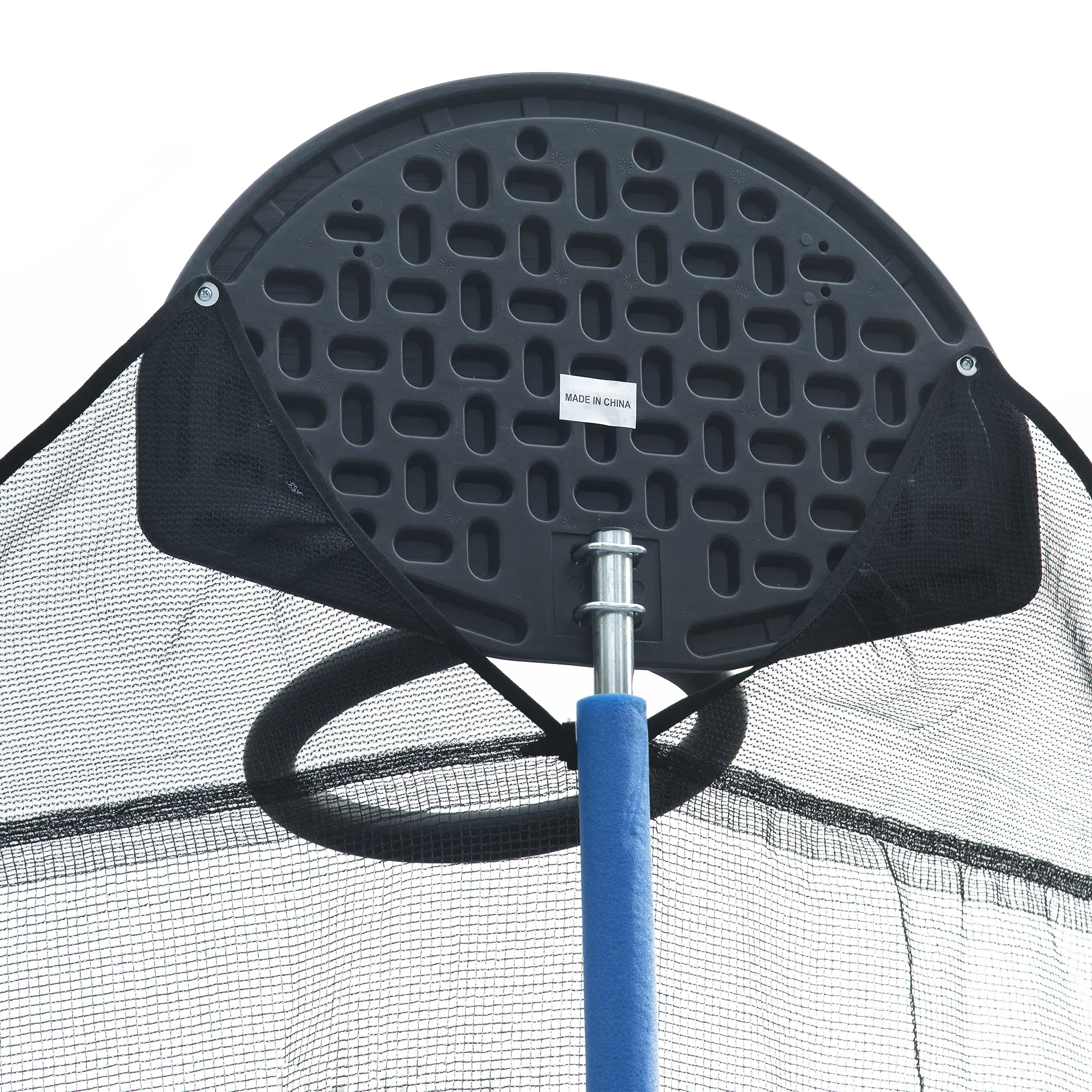 14FT TRAMPOLINE WITH BOARD+METAL(BLUE)