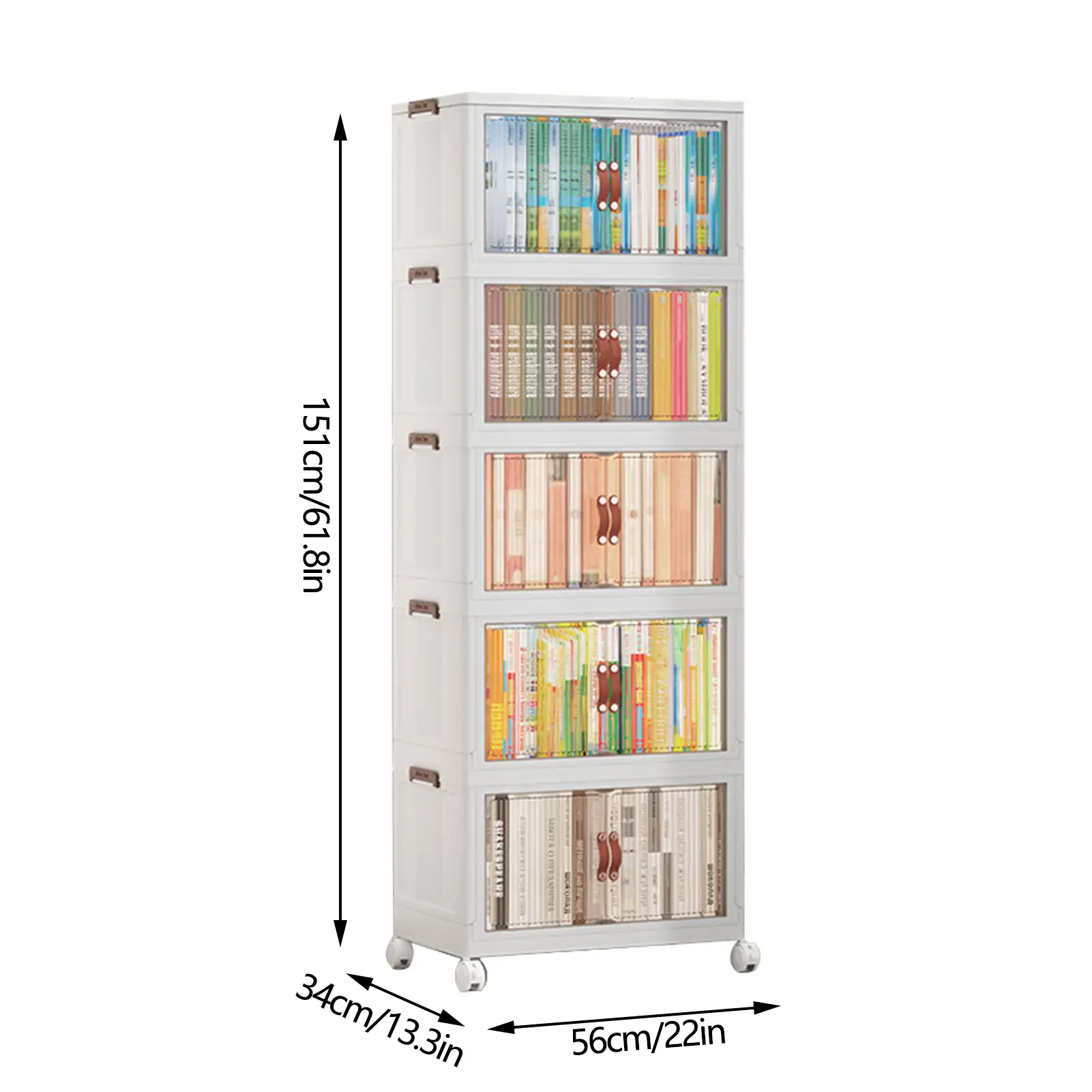 Folding Storage Cabinet Space Saving Organizer Multifunctional Plastic Baby Wardrobe Storage Cabinet Living Room Baby Wardrobe