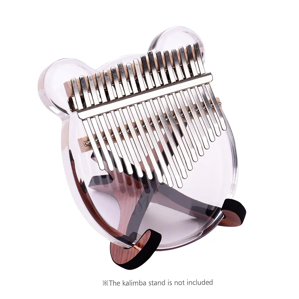 17-Key Piano Transparent Acrylic Material with Carry Bag Musical Note Stickers Tuning Hammer Cleaning Cloth Musical Gift mbira