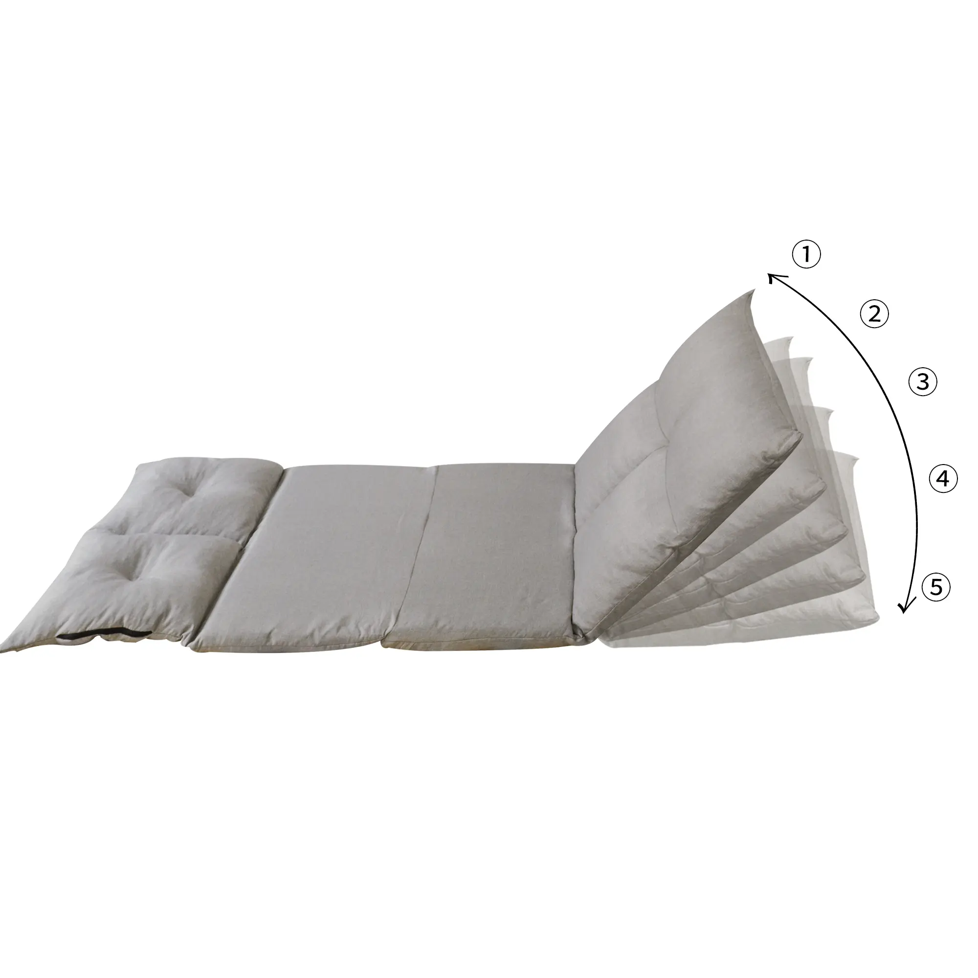 Single sofa reclining chair Japanese chair lazy sofa tatami balcony reclining sofa adjustable chair