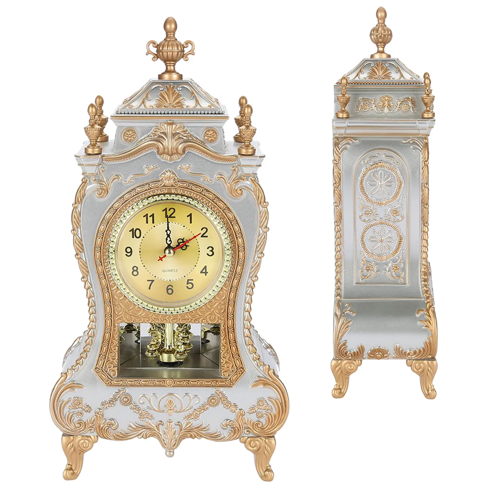 Vintage Alarm Clock Vintage  Plastic Table Clock Antique Home Hotel Decorative Desk Alarm Clocks Vintage Table Clock