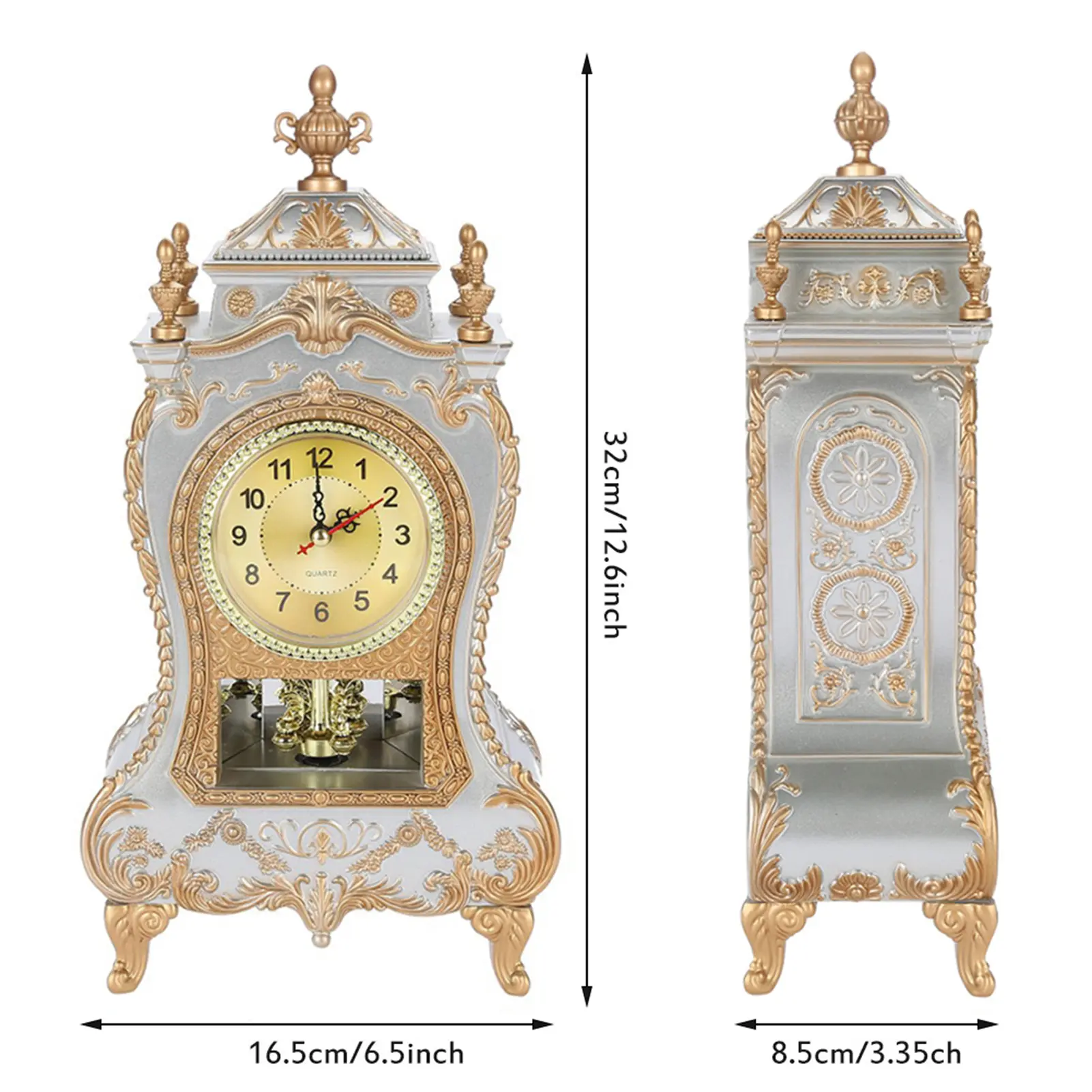Vintage Alarm Clock Vintage  Plastic Table Clock Antique Home Hotel Decorative Desk Alarm Clocks Vintage Table Clock