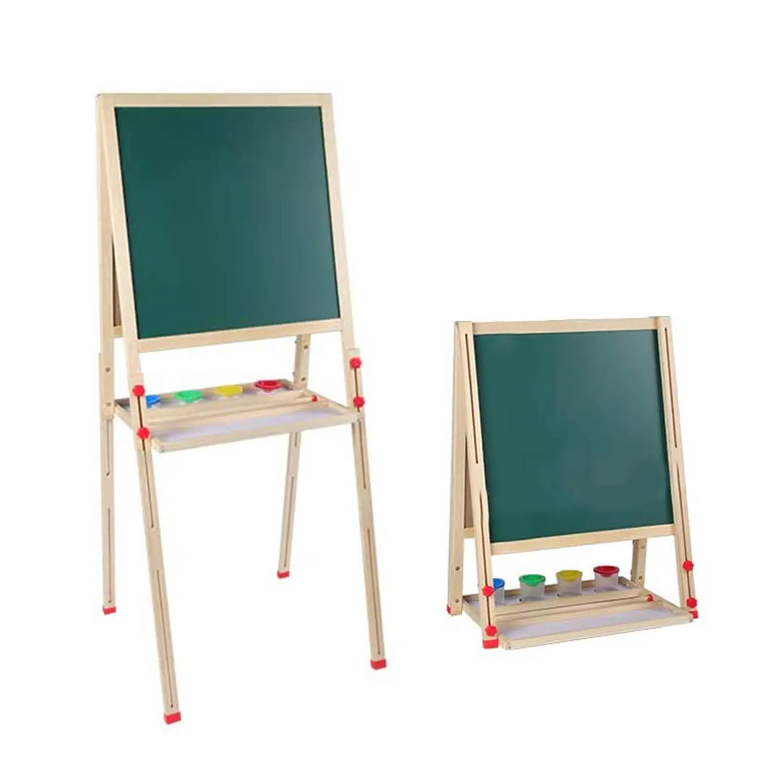 All in One Wooden Children Art Easel with Magnetic Snap Eraser Set Easel  Children Easel  Art Easel  Wooden Easel  Easel Set