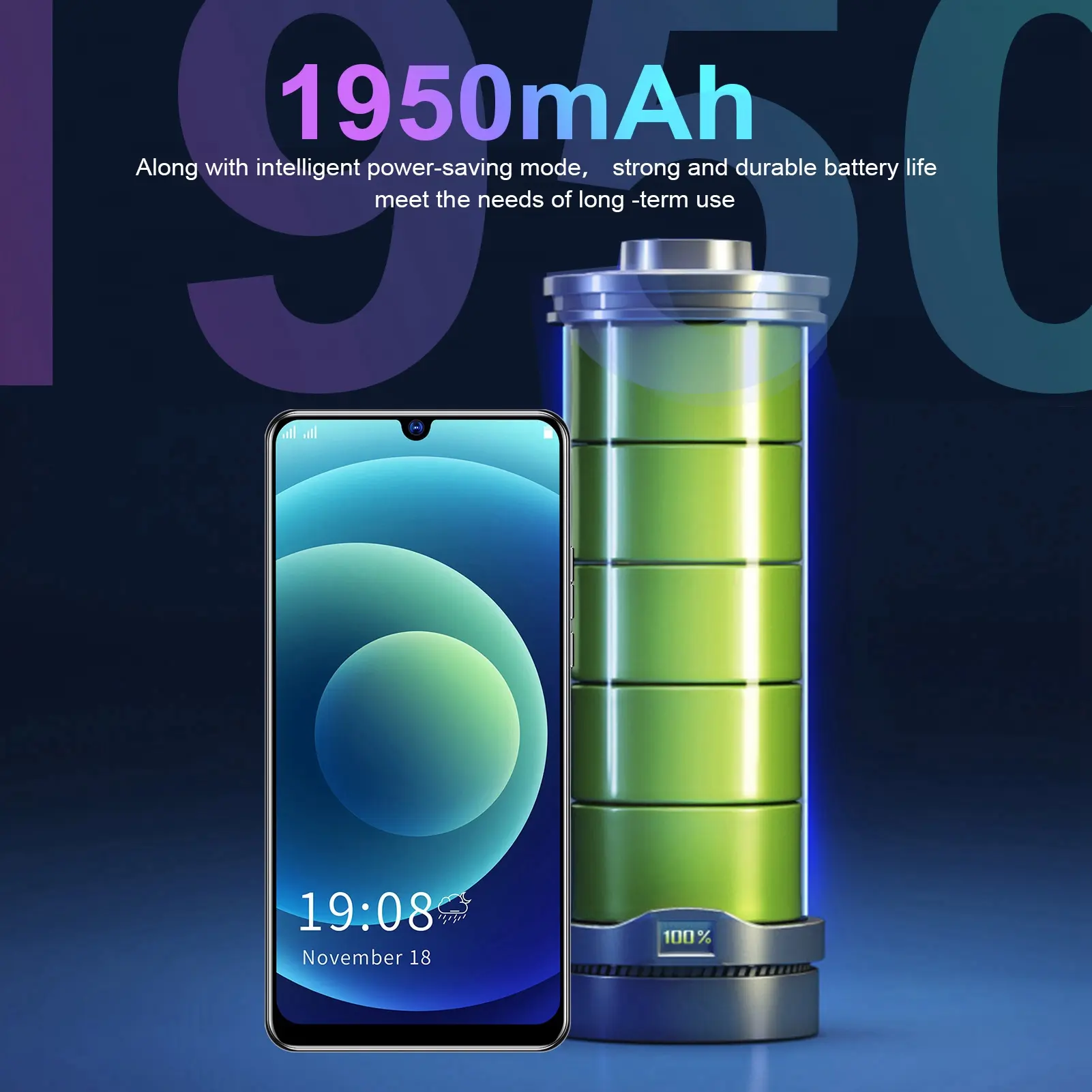 6.26in Screen Phone LANDVO IP12 PRO+ 6.26in Screen Face Recognition  Card  Standby Smart Phone 1+8GB Mobile Phone Phone