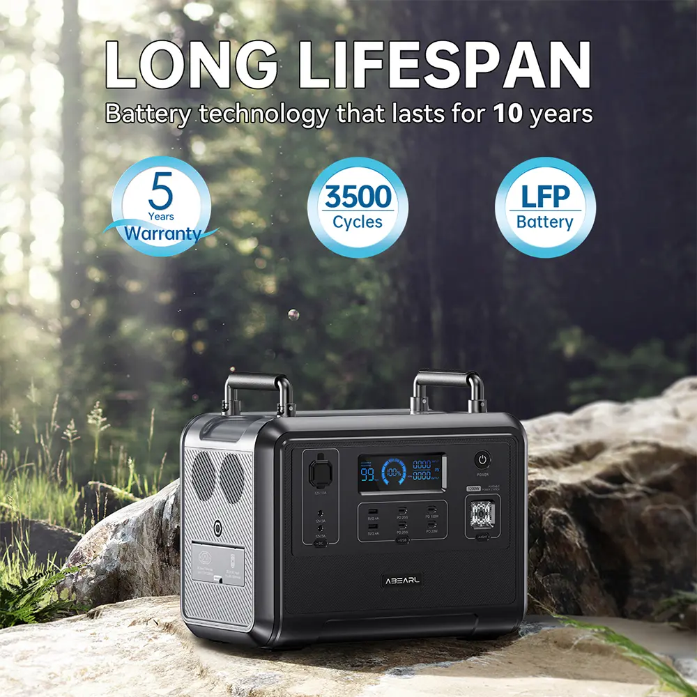 OUKITEL P1201E Portable Power Station 960Wh Solar Generator 1200W Safe LiFePO4 Solar Generator Power Pure Sine Wave Battery Powe