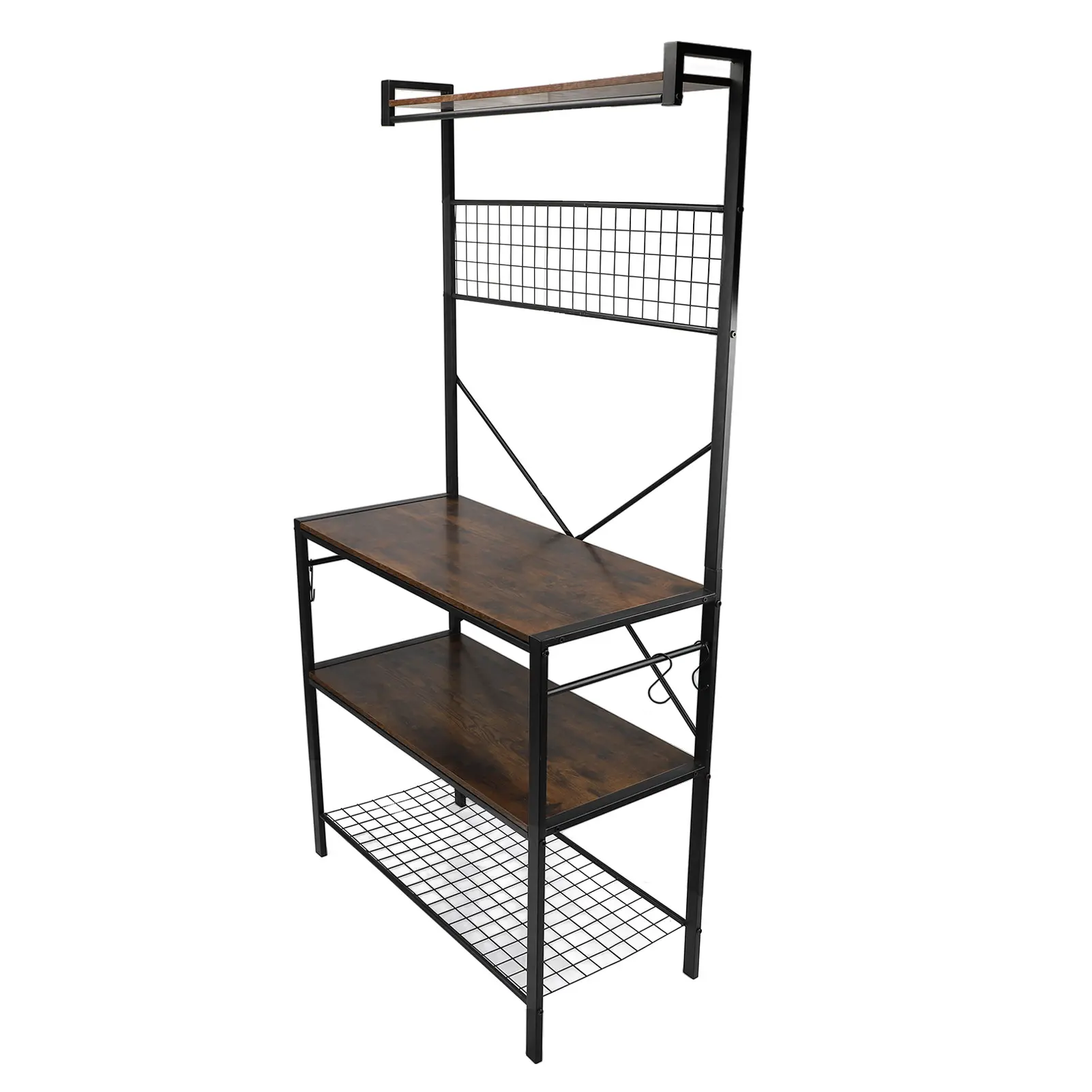 Multi Layer Organizer Rack Neat and Orderly Metal Structure Simple and Stylish Storage Shelving Unit for Household Appliances