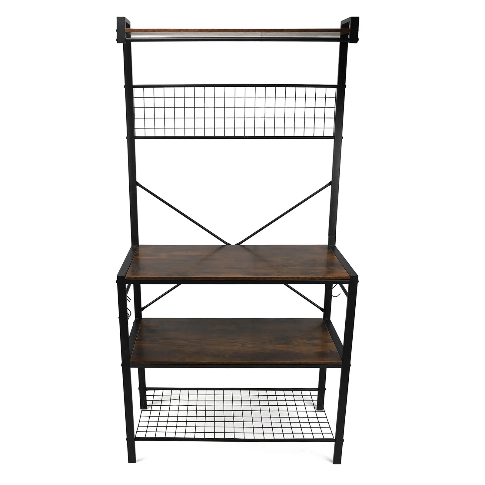 Multi Layer Organizer Rack Neat and Orderly Metal Structure Simple and Stylish Storage Shelving Unit for Household Appliances