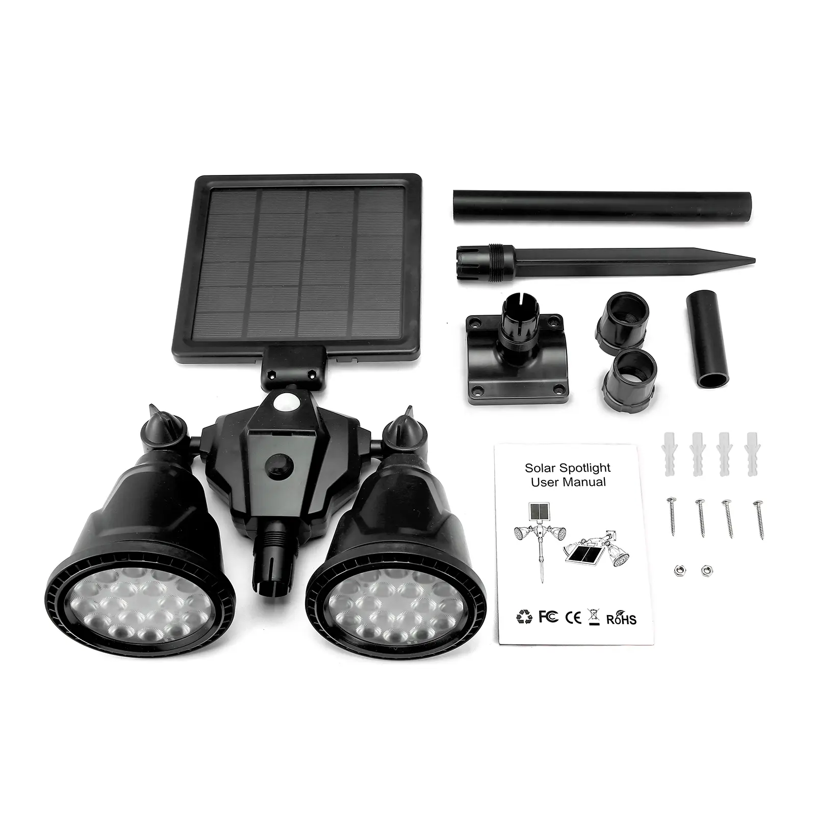 Solar Lawn Lamp PIR Motion Sensor Lights Lights Solar Panel Outdoor Lighting Landscape Yard Garden Courtyard Lamp Waterproof