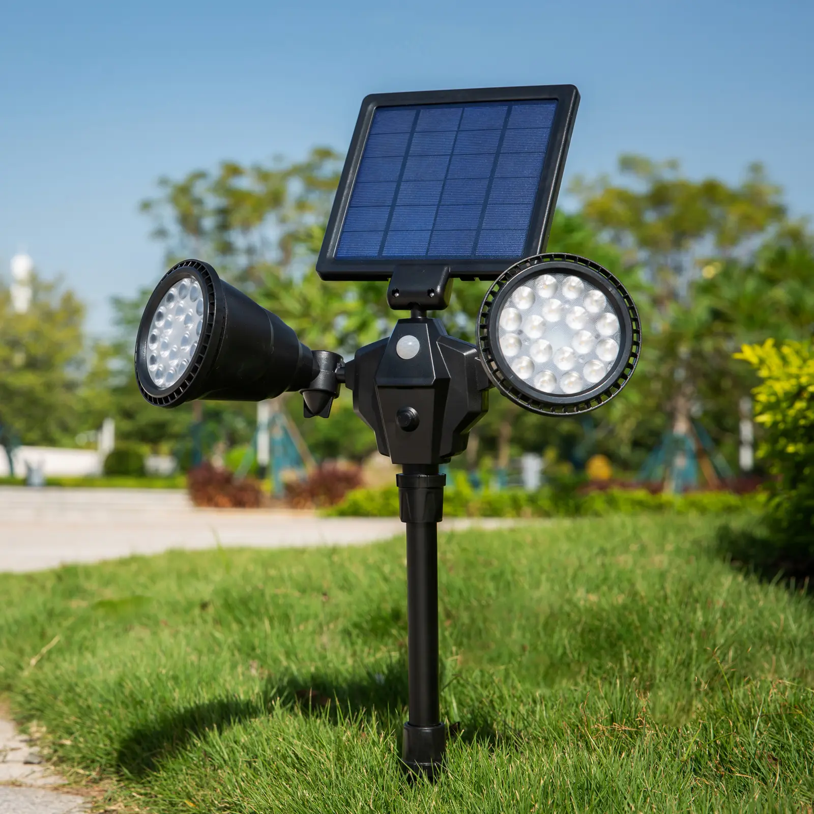 Solar Lawn Lamp PIR Motion Sensor Lights Lights Solar Panel Outdoor Lighting Landscape Yard Garden Courtyard Lamp Waterproof