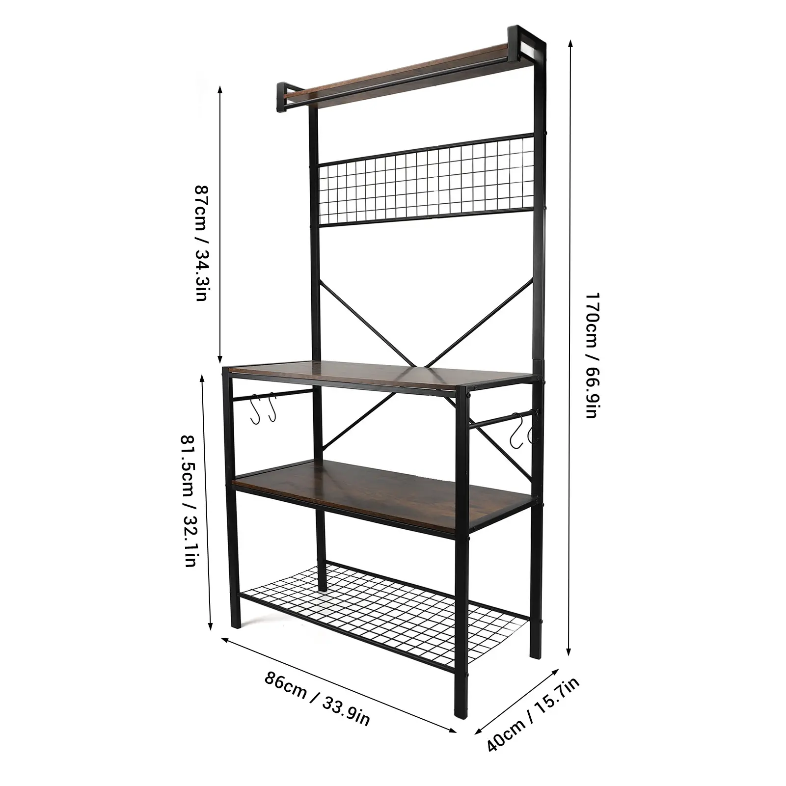 Multi Layer Organizer Rack Neat and Orderly Metal Structure Simple and Stylish Storage Shelving Unit for Household Appliances