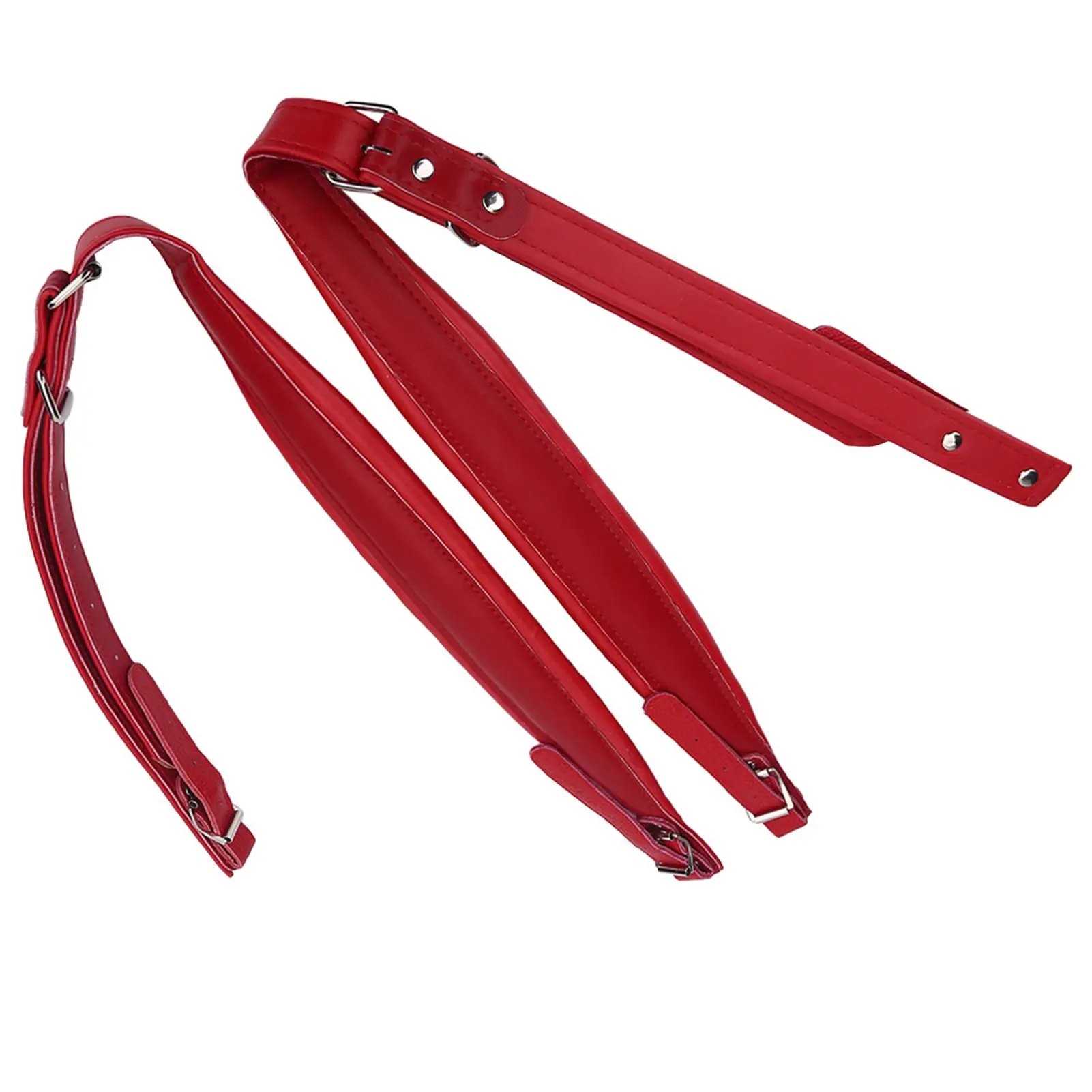 Durable Adjustable WeAr resistant Shoulder Belts Straps for 16-120 Bass Accordion(RED Black)