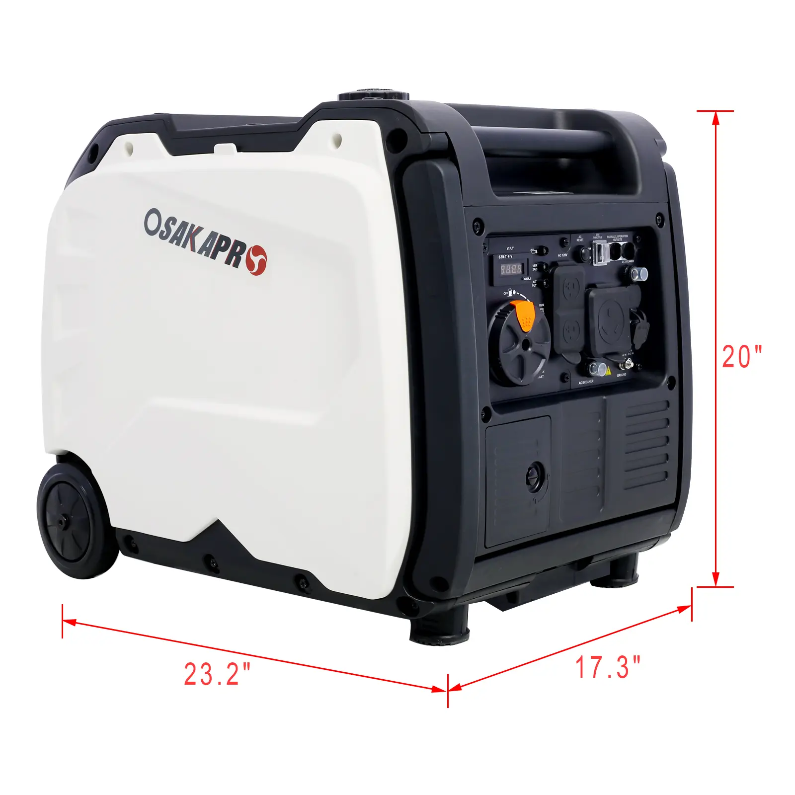 4500w portable generator Super quiet Inverter Generator electric start, foldable handle with wheel,212cc 4 stroke EPA compliant