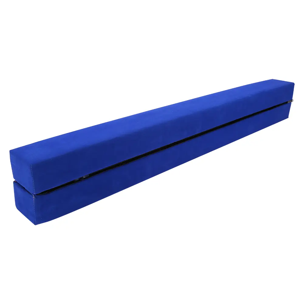 7FT Suede Folding Balance Beam Gymnastics Gym Training Equipment Hard Wearing DE Folding Training Balance Beam Folding Balance
