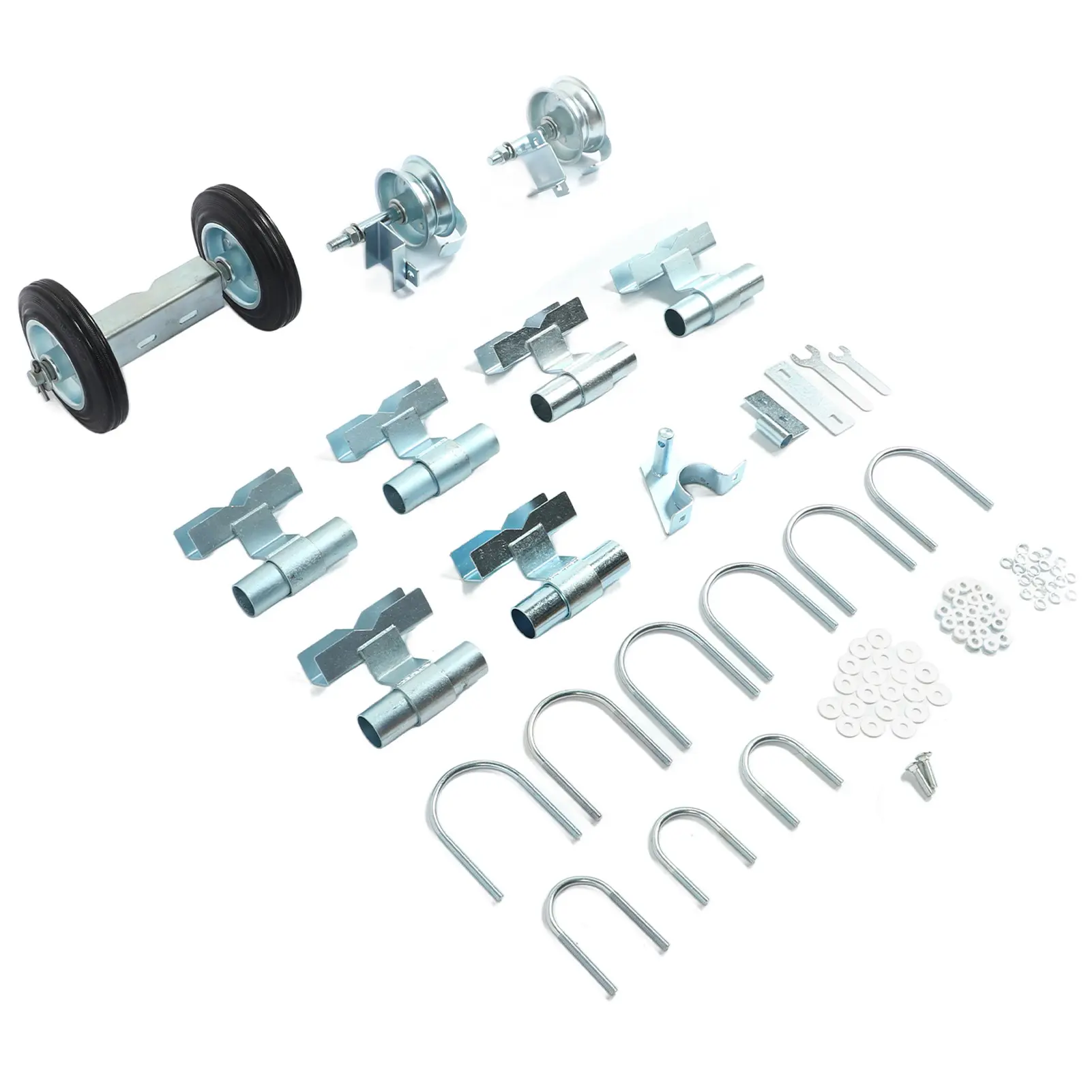 Fence Rolling Gate Rolling Chain Link Gate Wheel Kit Yard Gate Wheel Rut Runner Set for Farm Grass Land Gate Wheel Rut Runner