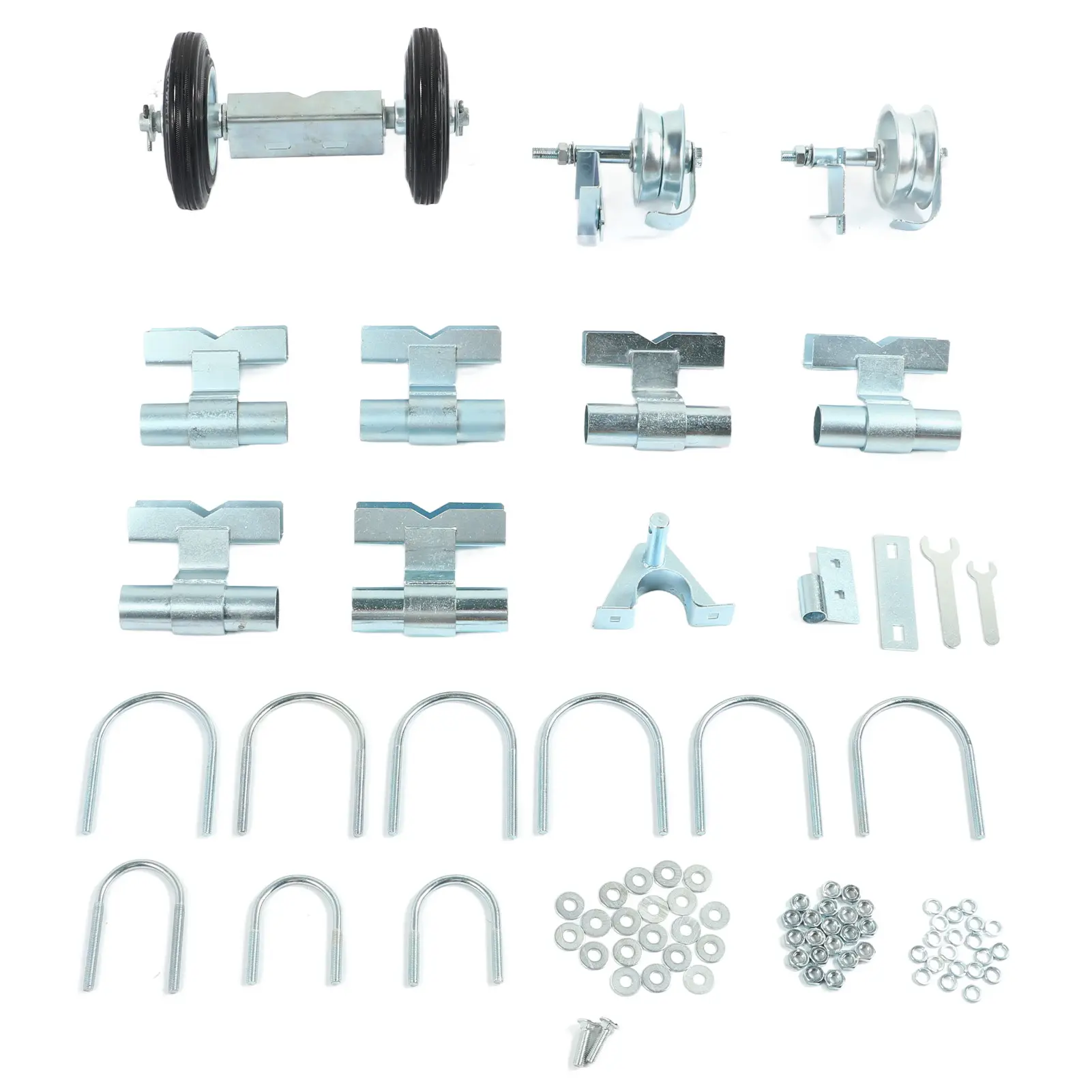 Fence Rolling Gate Rolling Chain Link Gate Wheel Kit Yard Gate Wheel Rut Runner Set for Farm Grass Land Gate Wheel Rut Runner