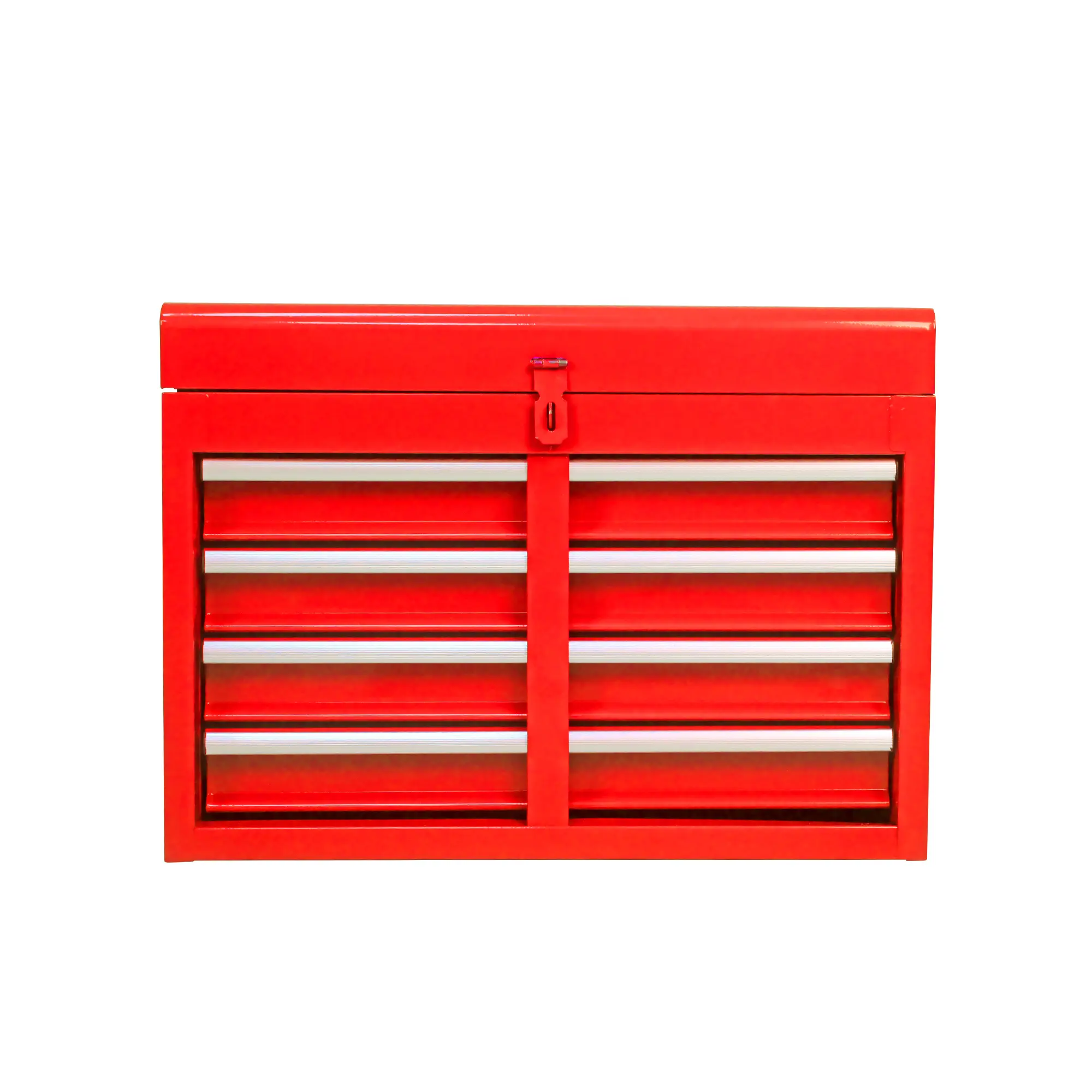 Detachable 5 Drawer Tool Chest with Bottom Cabinet and one Adjustable Shelf--Red