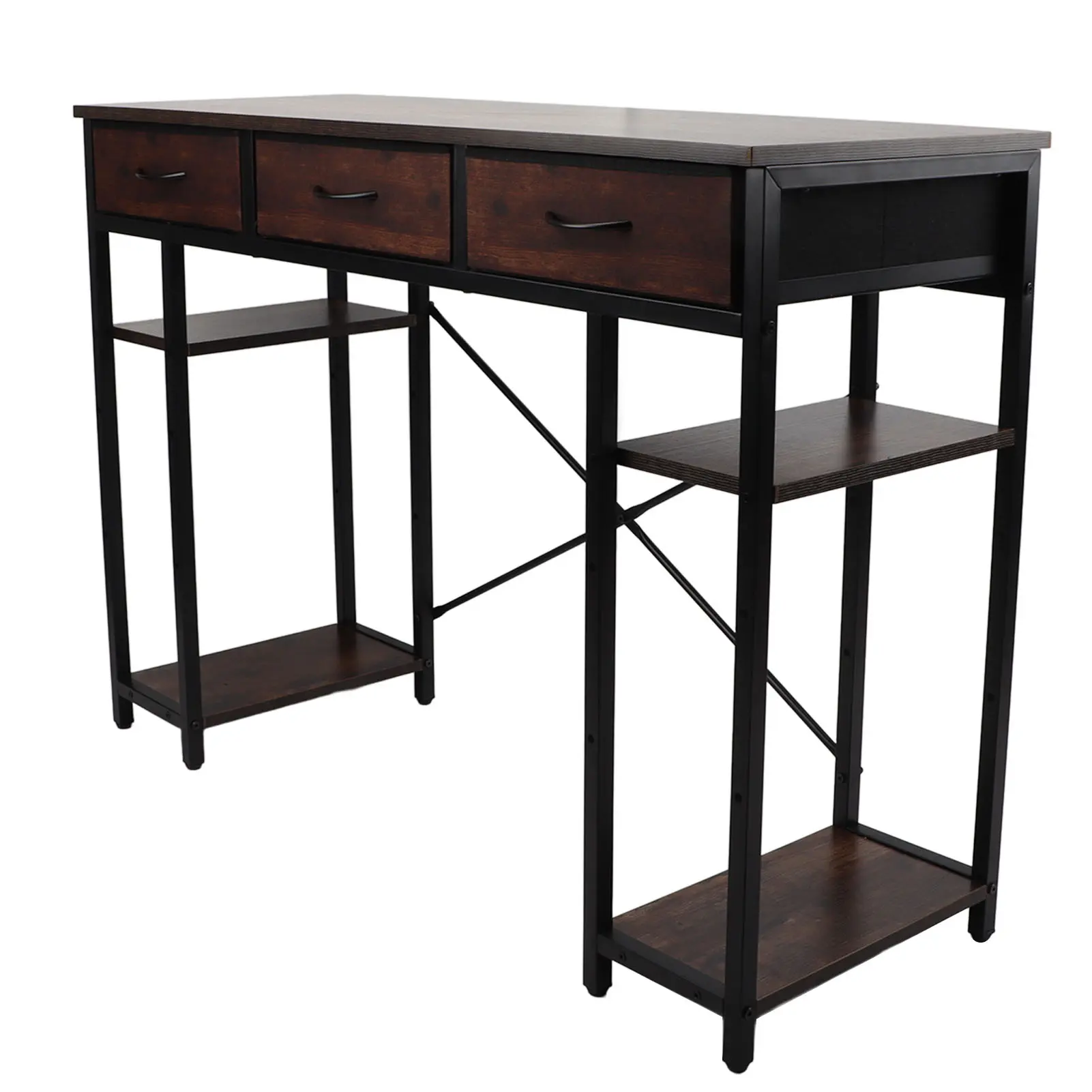 Gaming Study Writing Table PC Desk Home Computer Desk Retro Industrial  Strong Load Bearing Capacity Versatile for Studio
