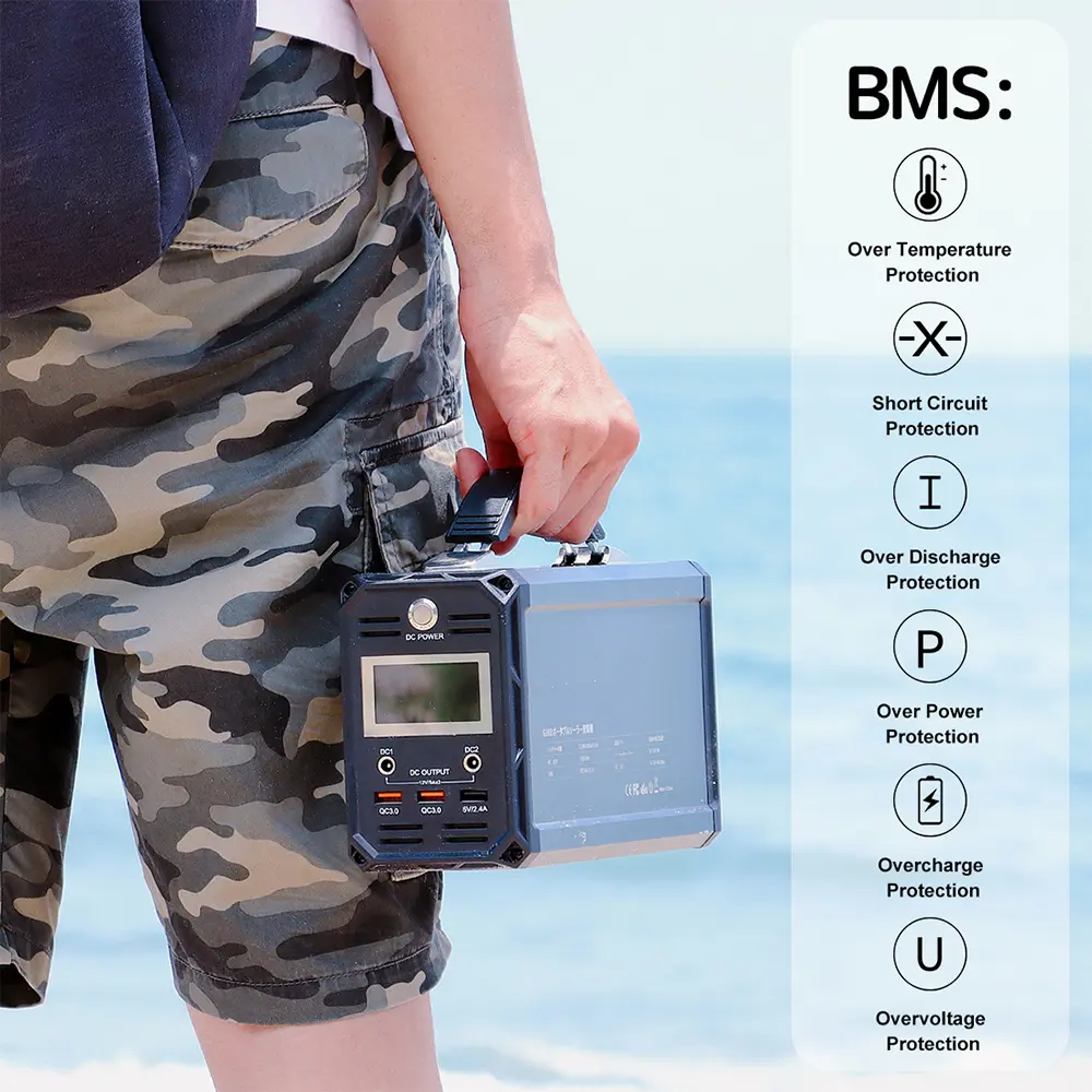 Flashfish G300 Portable Power Station 60000mAh/222Wh Solar Generator 300W CPAP Battery Power Station With 6 Light Modes
