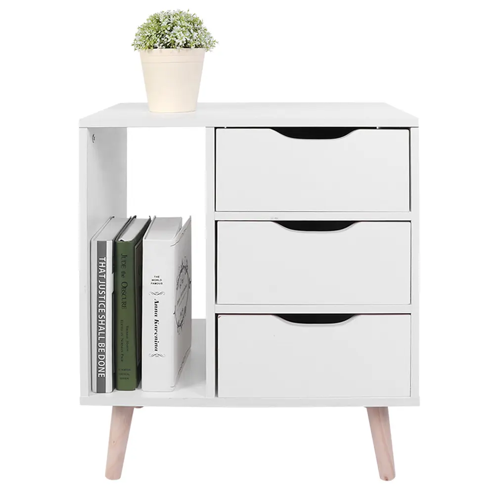 Bedside Table Bedside Cabinet Drawer Standing Bedroom Bedside Table Night Stand Cabinet with Drawers Foot Storage Organizer